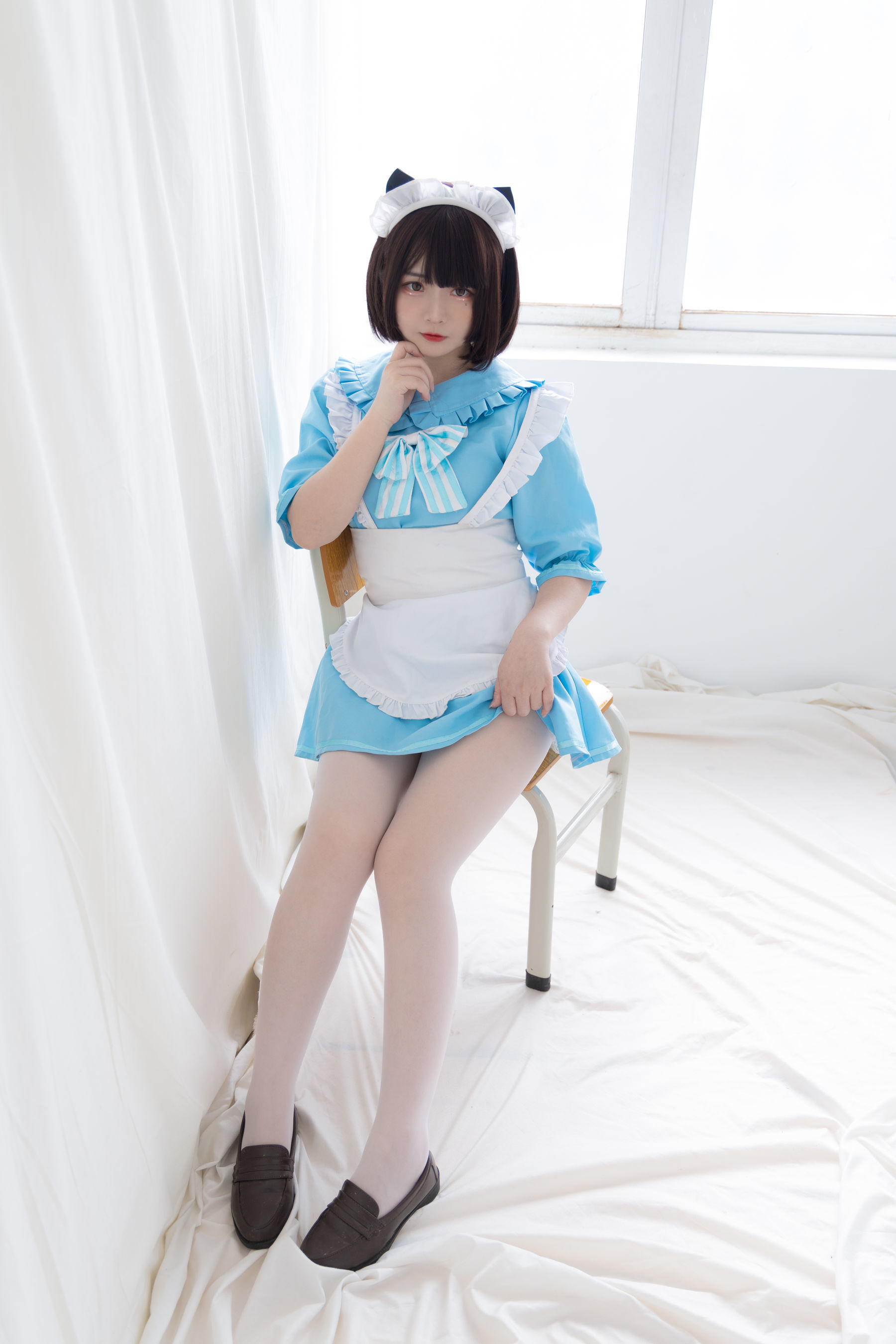  二次元美女古川kagura - 蓝色小猫女仆 第19张