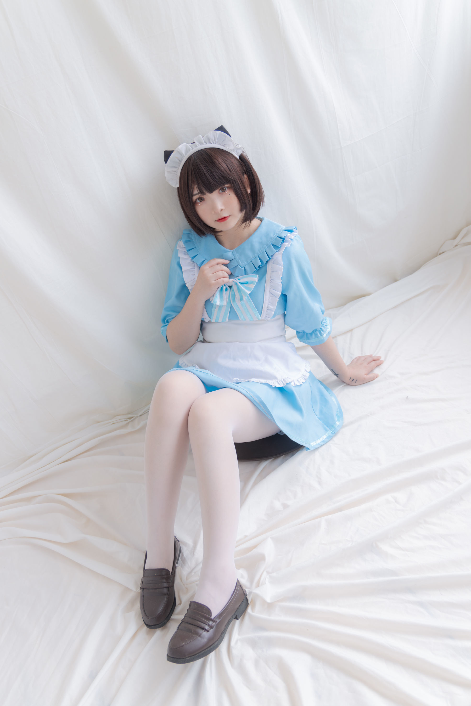  二次元美女古川kagura - 蓝色小猫女仆 第4张