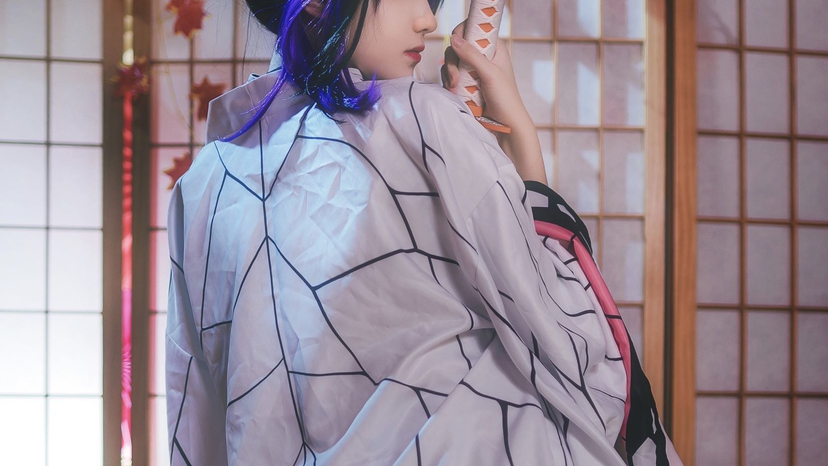  动漫博主南桃Momoko - 蝴蝶忍队服 第1张