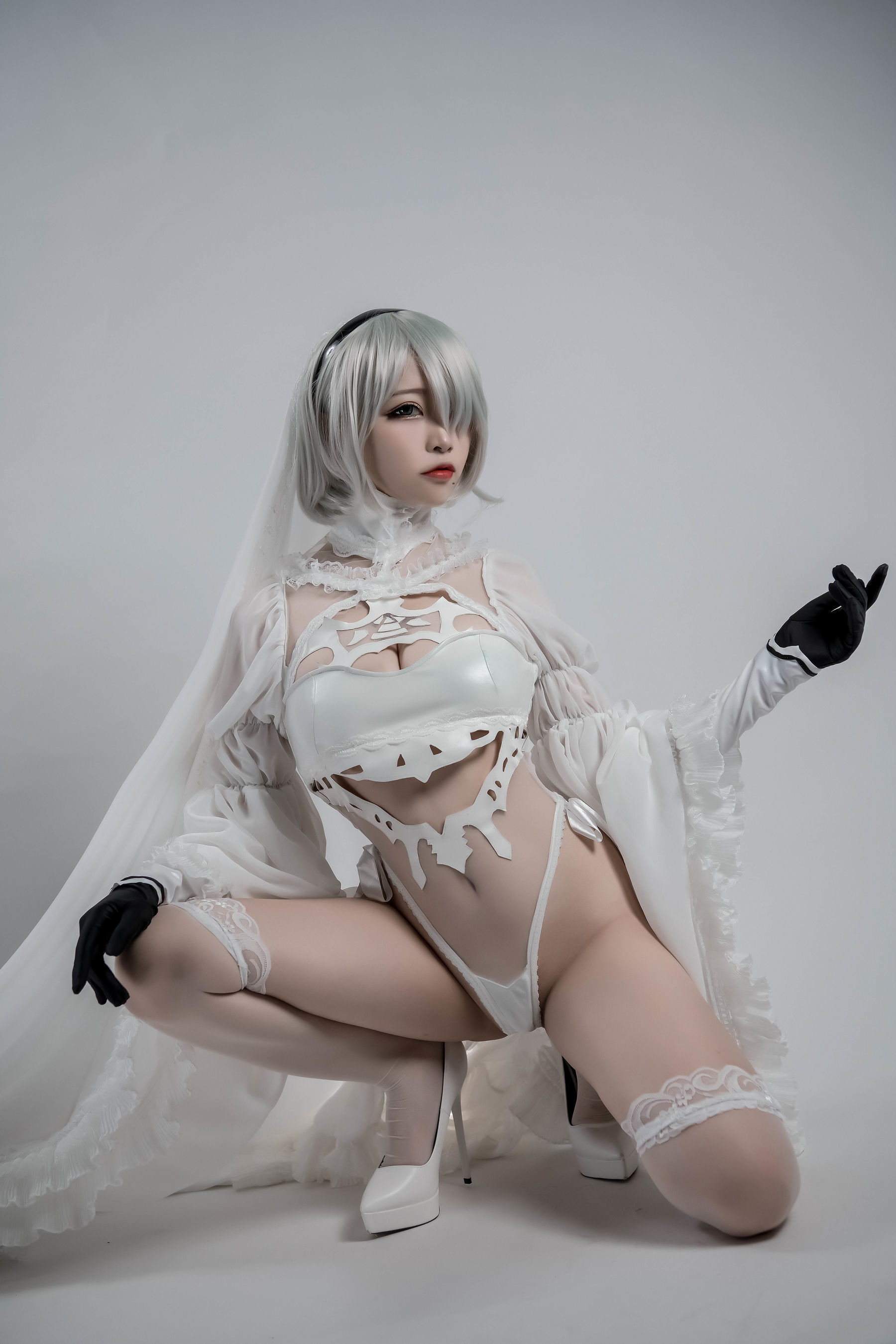  人气Coser二佐Nisa - 2B同人花嫁 第23张