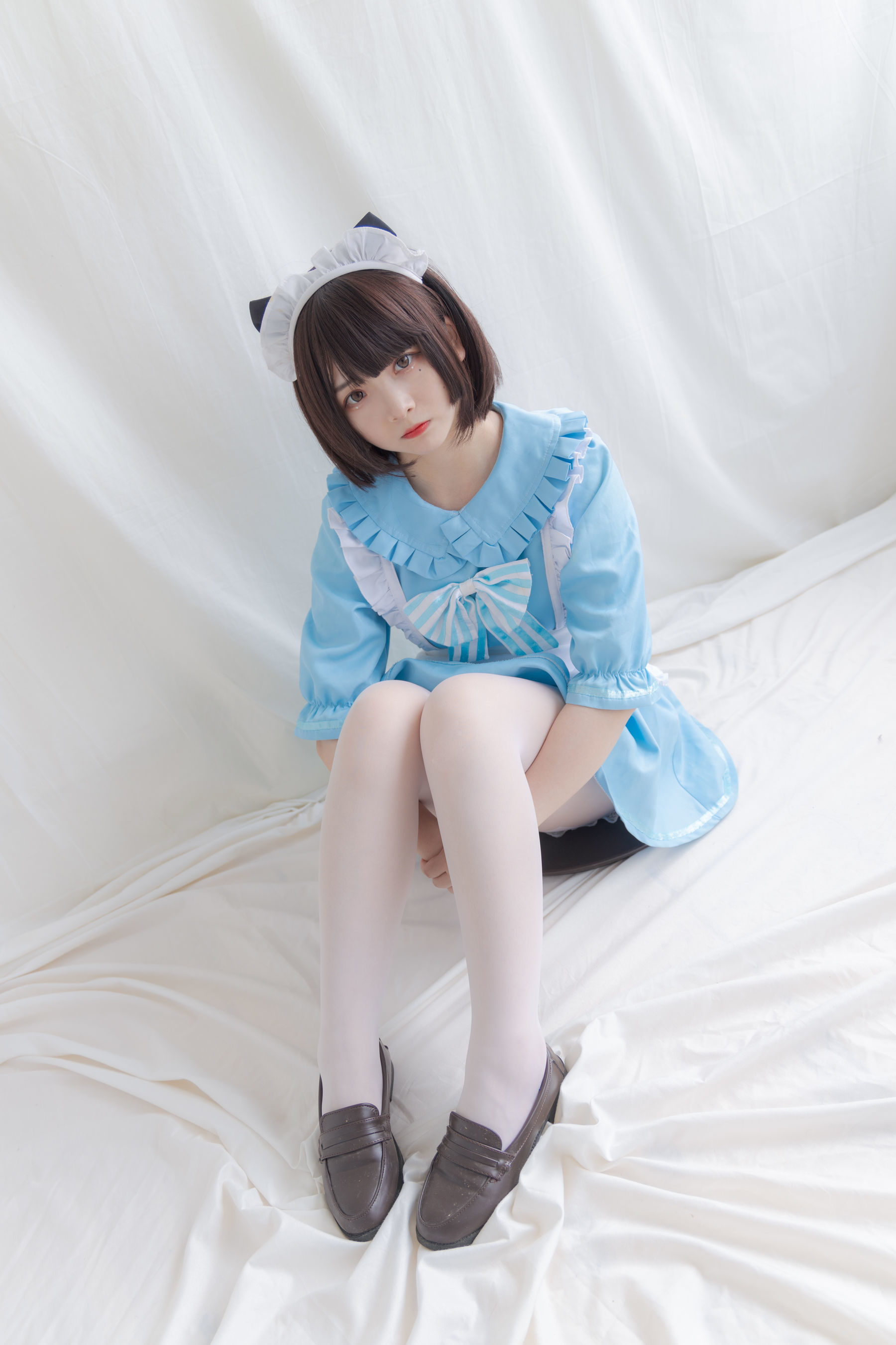  二次元美女古川kagura - 蓝色小猫女仆 第9张