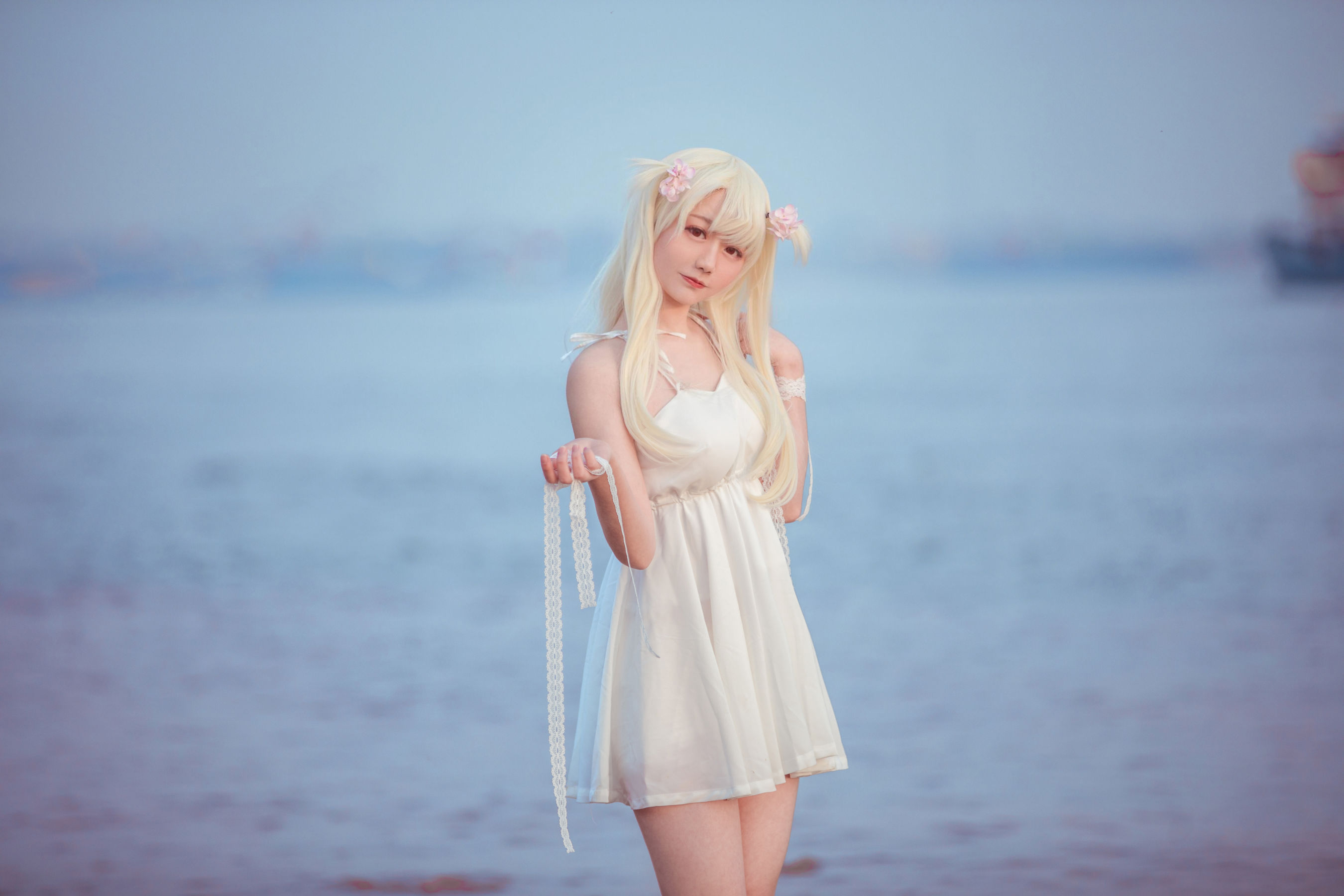  动漫博主弦音sic - 伊莉雅 白裙 第4张