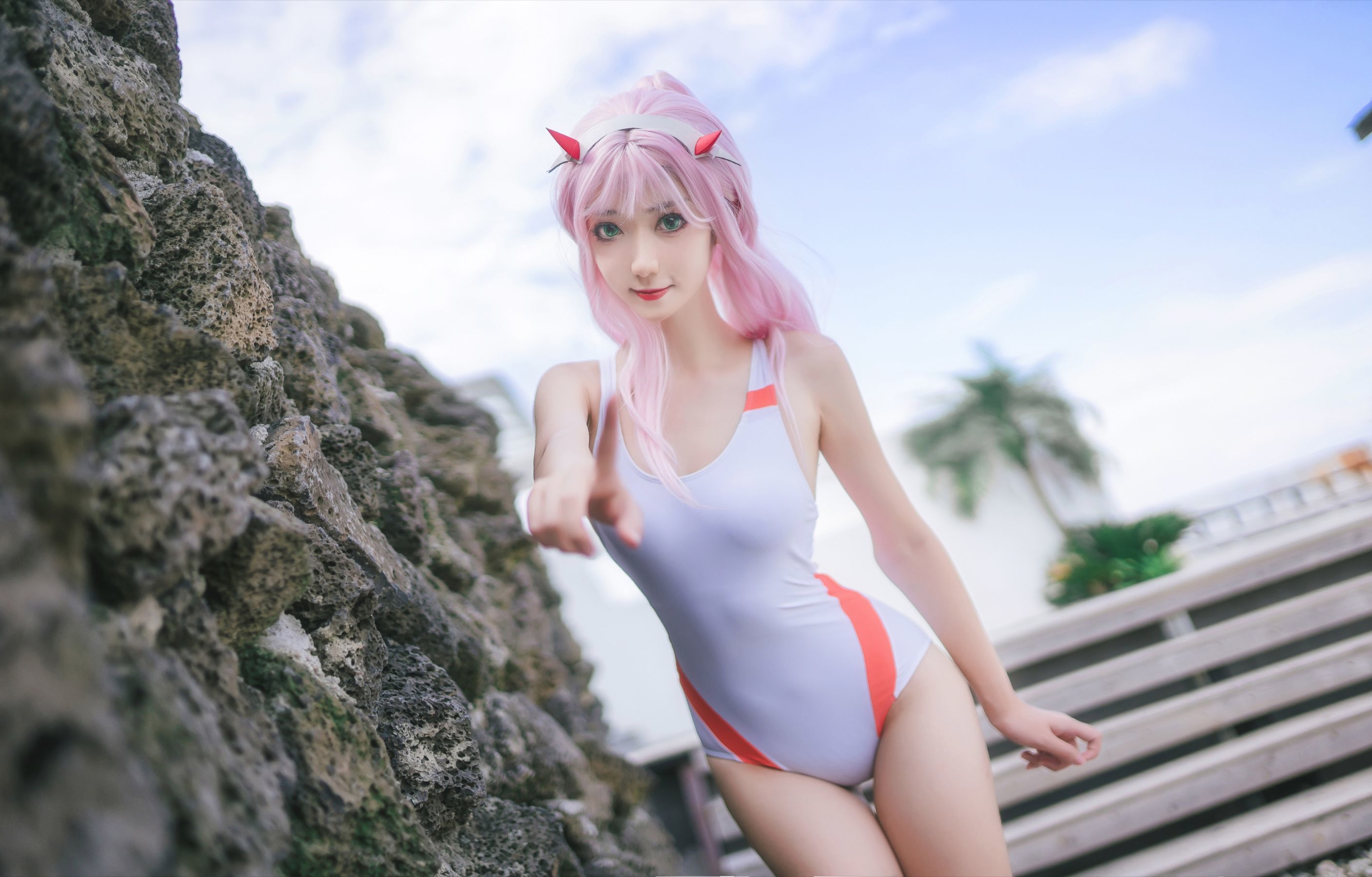  动漫博主南桃Momoko - 连体泳衣 第20张