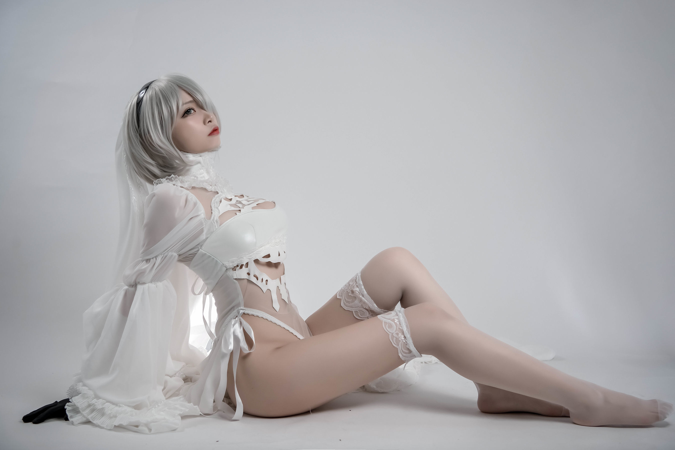  人气Coser二佐Nisa - 2B同人花嫁 第28张