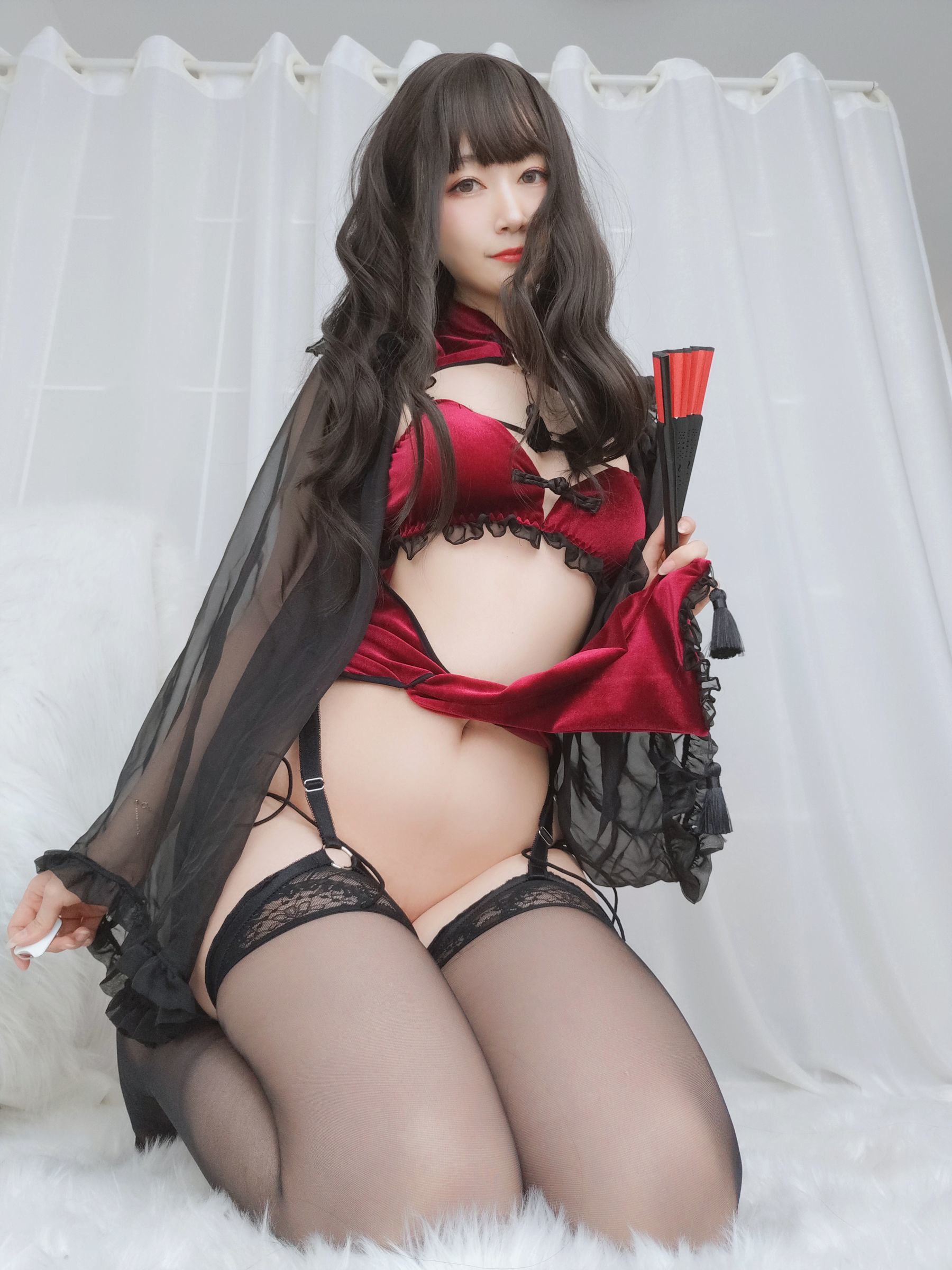  Coser小姐姐白银 - 红丝绒旗袍 第99张