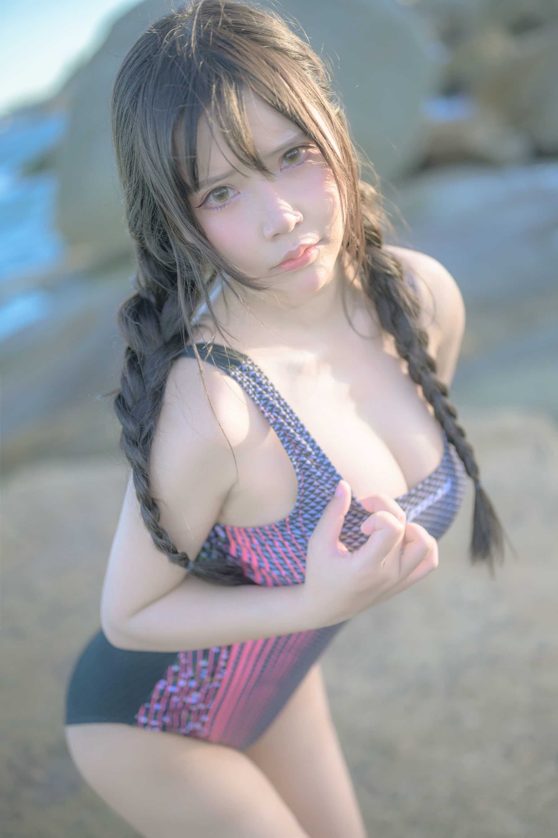  二次元妹子抱走莫子aa - 竞技泳衣 第57张