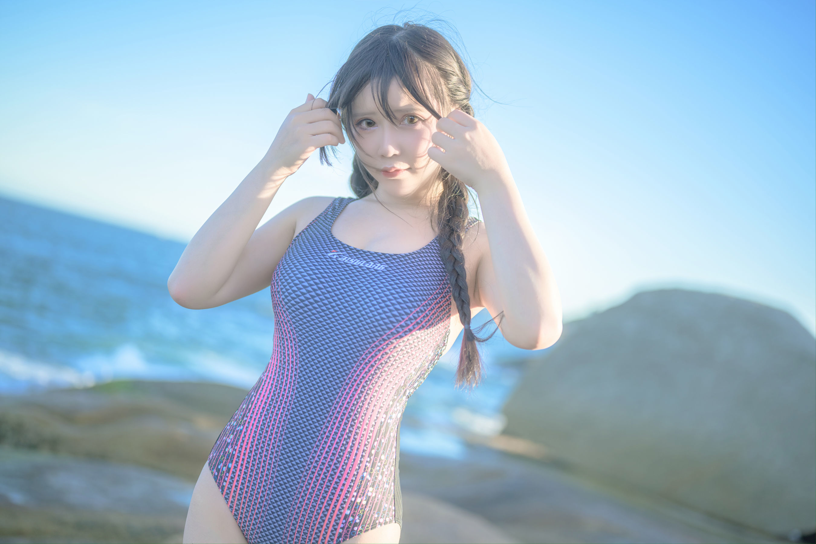  二次元妹子抱走莫子aa - 竞技泳衣 第56张