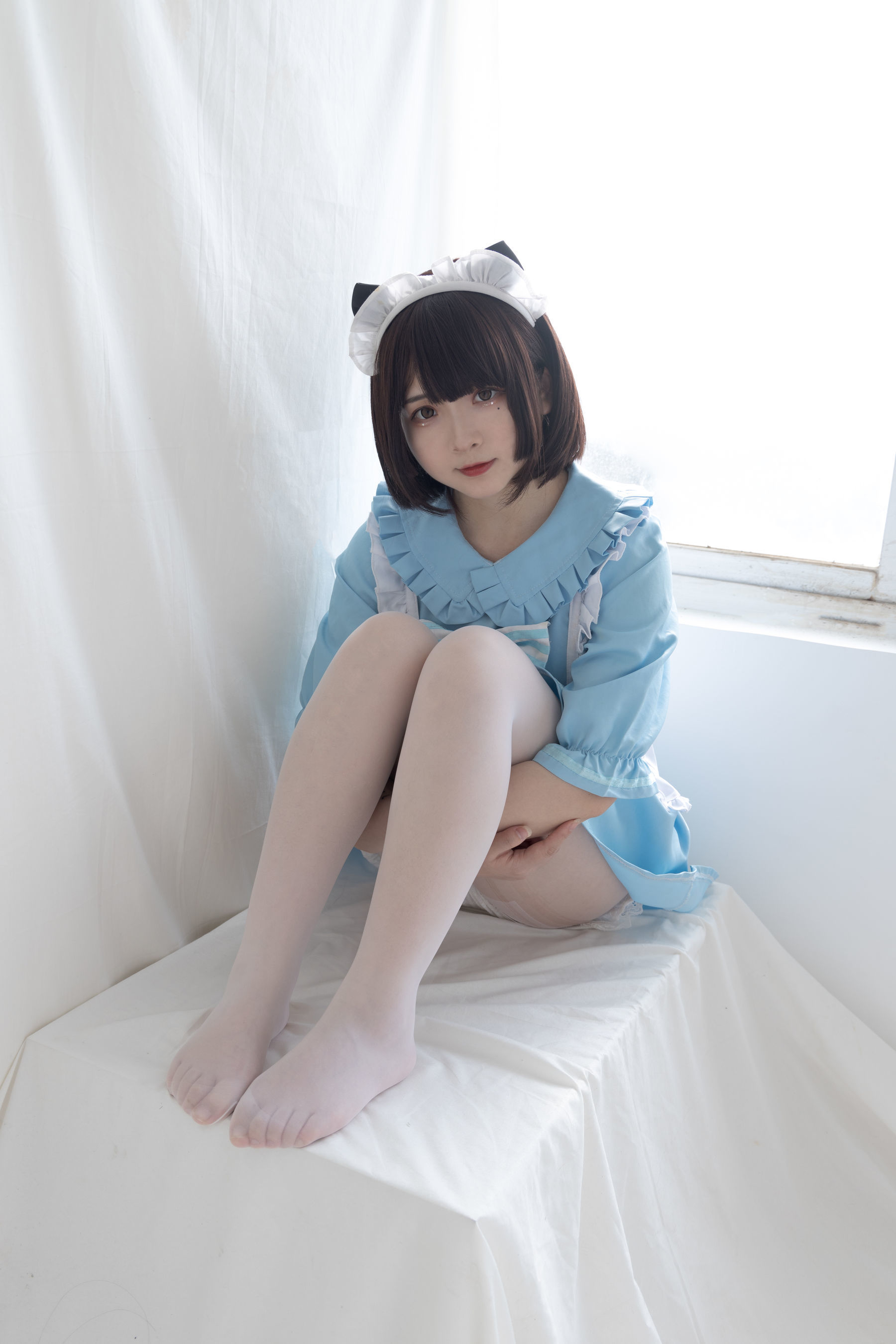  二次元美女古川kagura - 蓝色小猫女仆 第39张