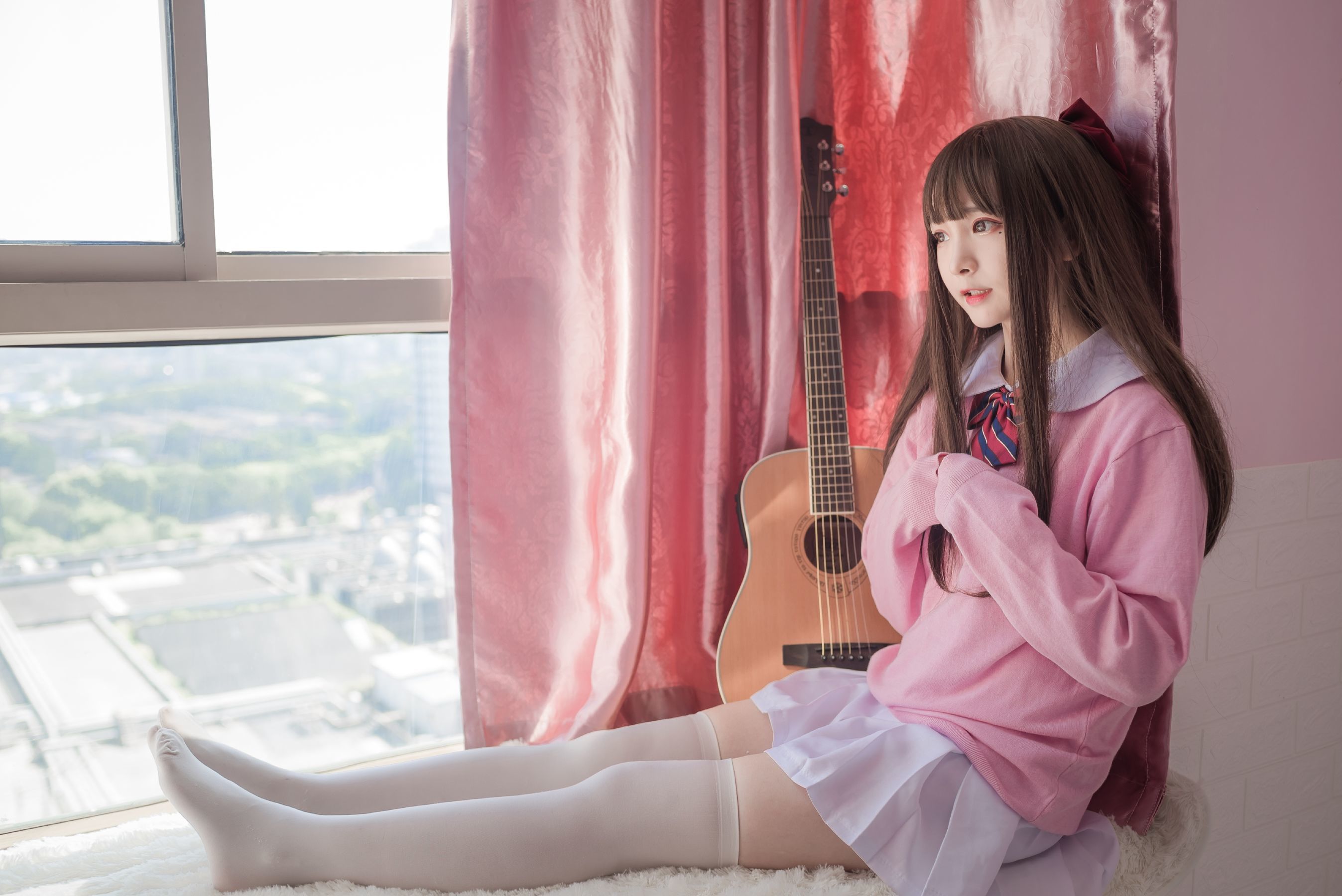  二次元美女古川kagura - 粉色JK 第3张