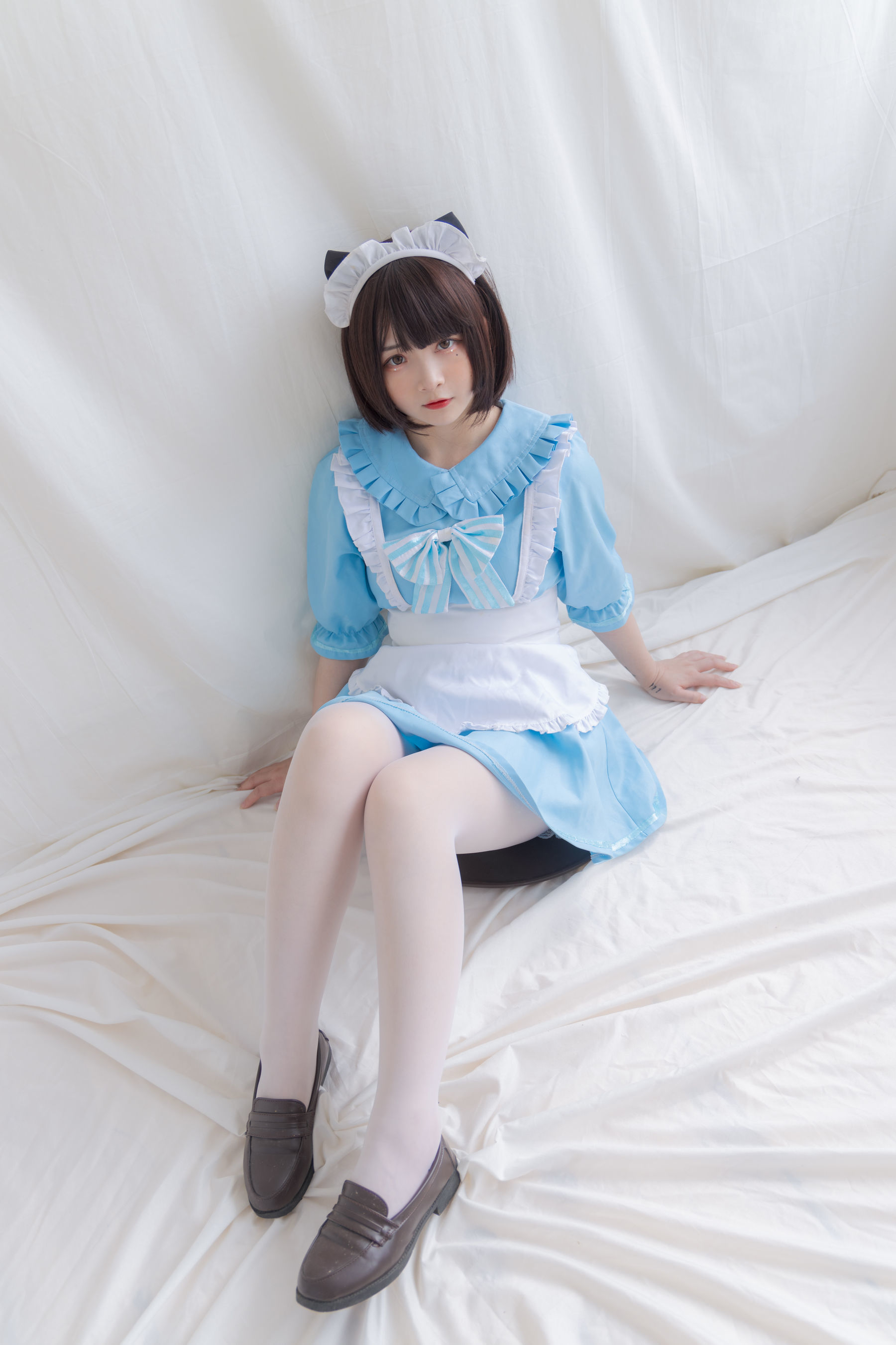  二次元美女古川kagura - 蓝色小猫女仆 第3张