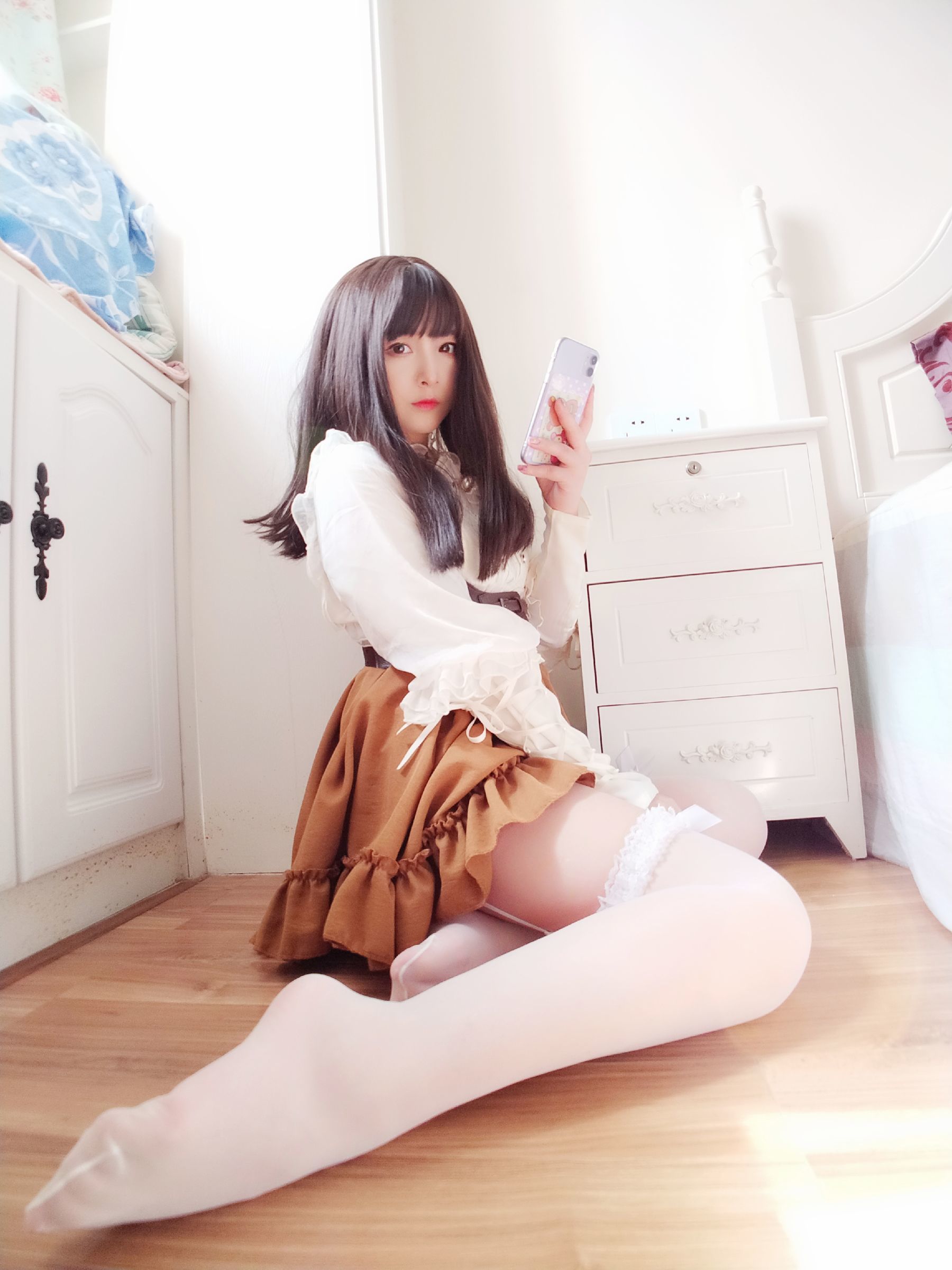  二次元美女古川kagura - 蕾丝长筒吊带丝袜 第26张