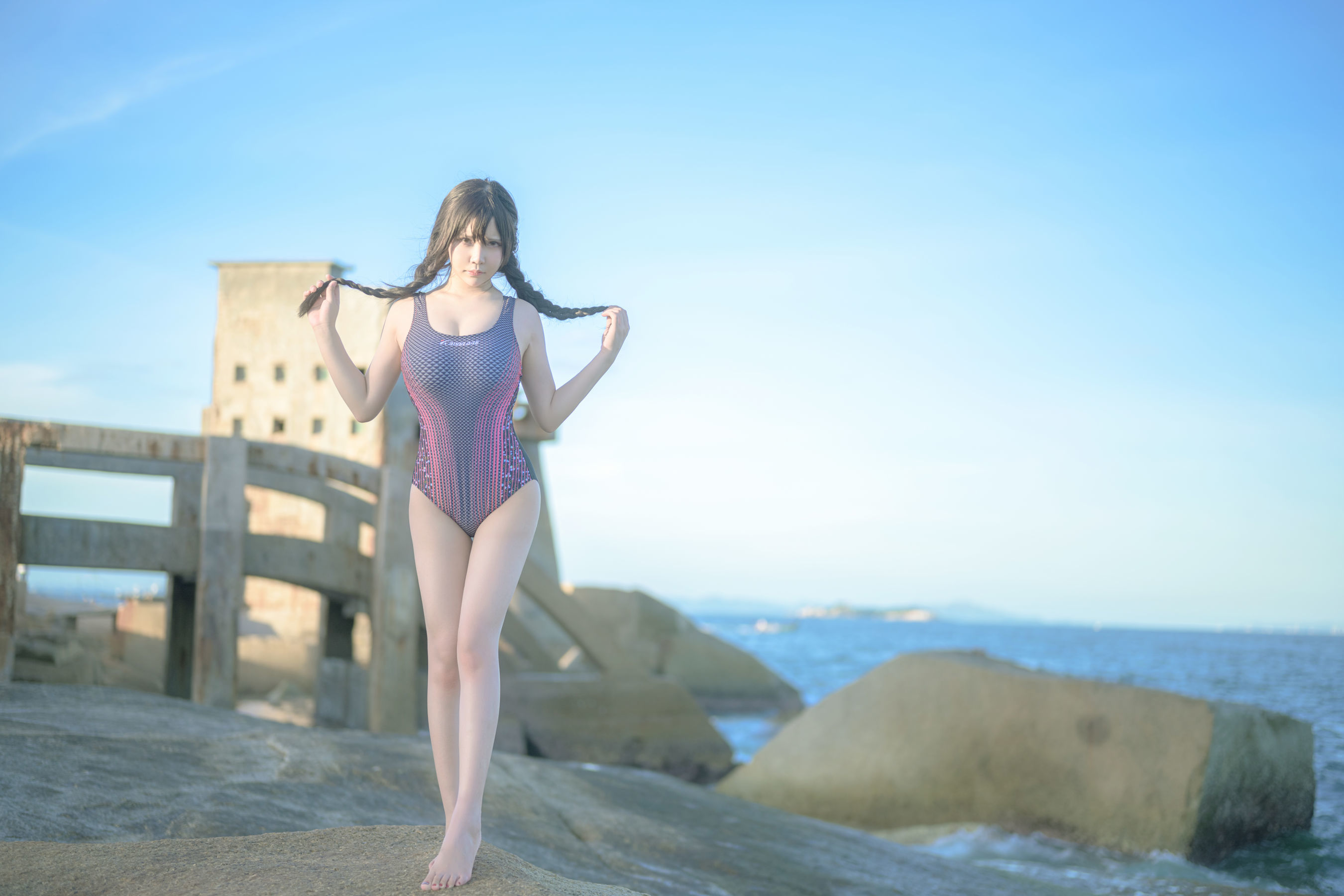  二次元妹子抱走莫子aa - 竞技泳衣 第58张