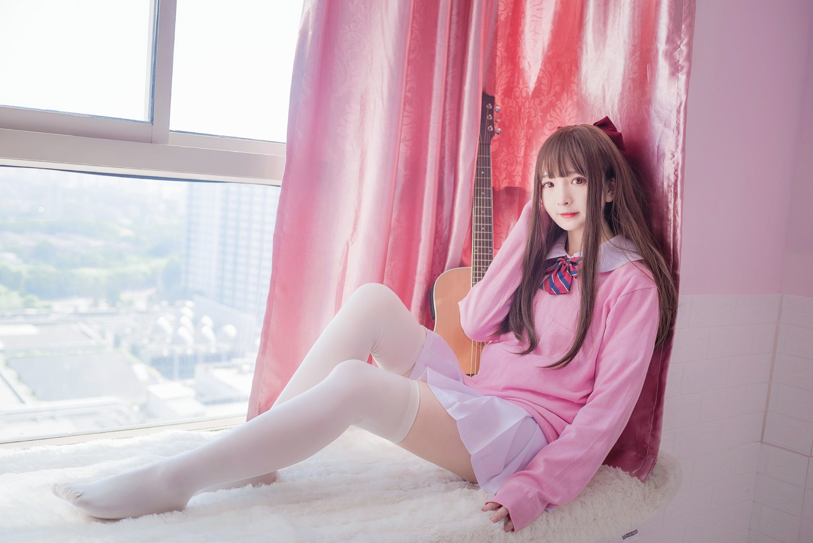  二次元美女古川kagura - 粉色JK 第13张