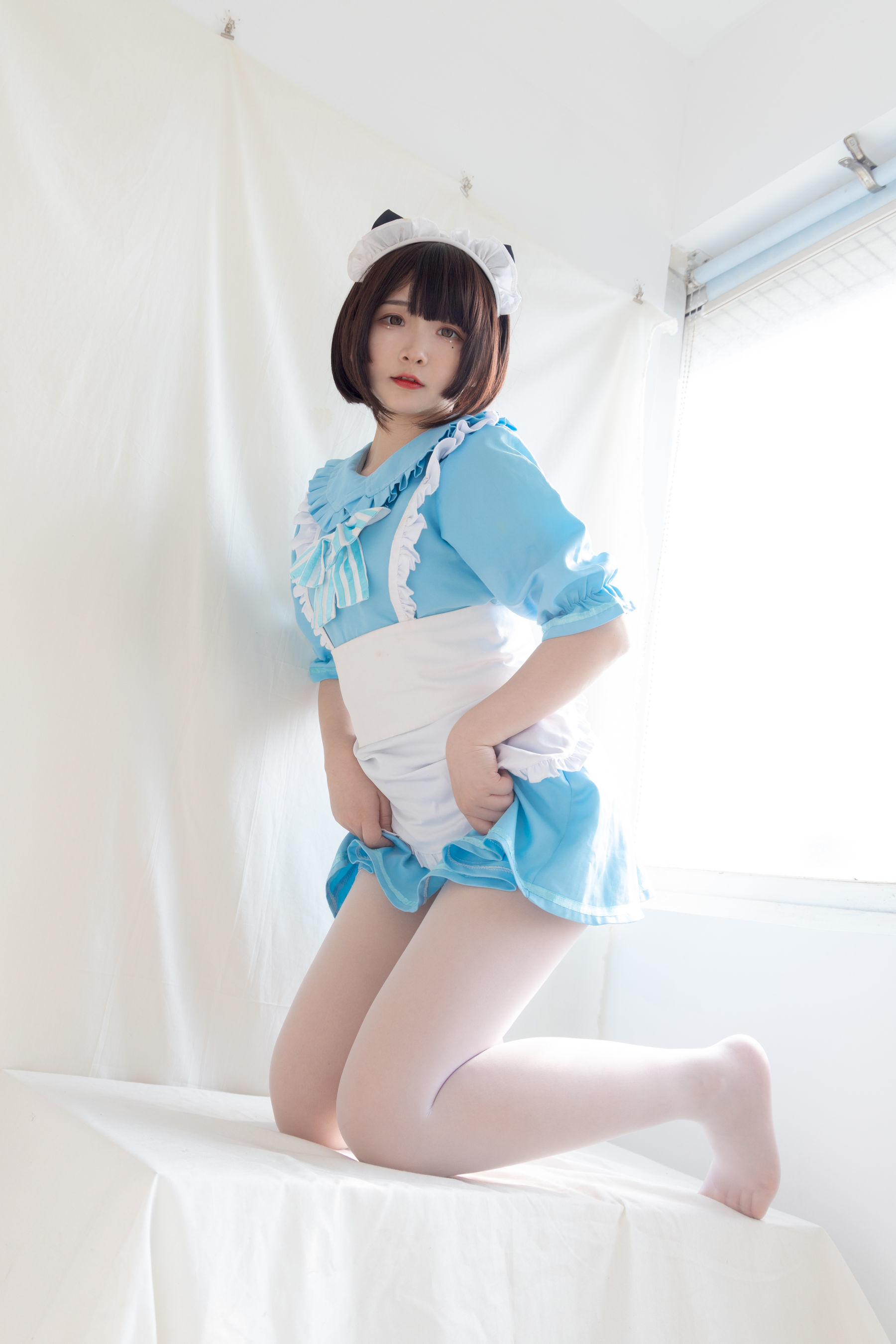  二次元美女古川kagura - 蓝色小猫女仆 第41张