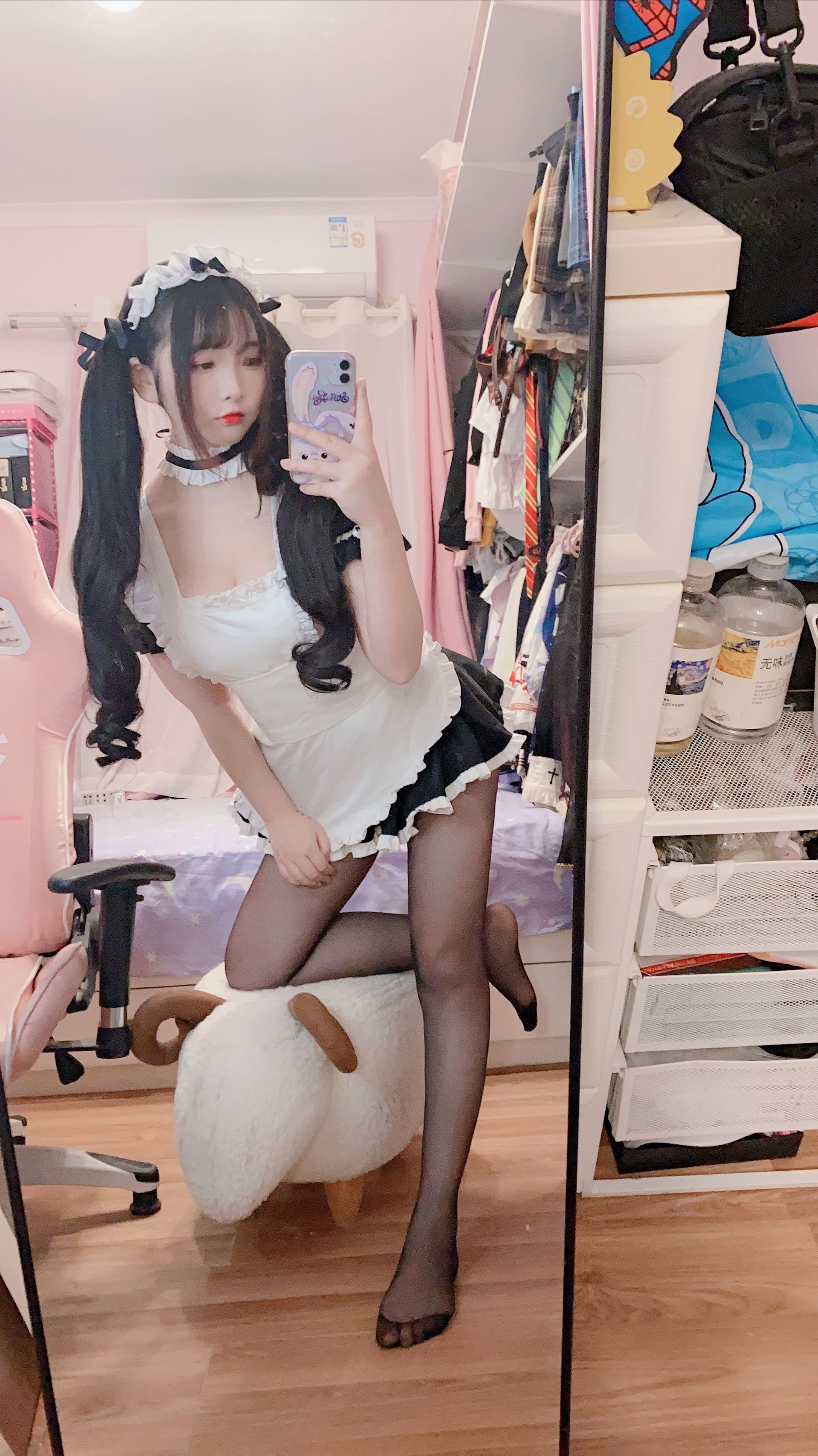  二次元美女古川kagura - 黑丝女仆 第46张