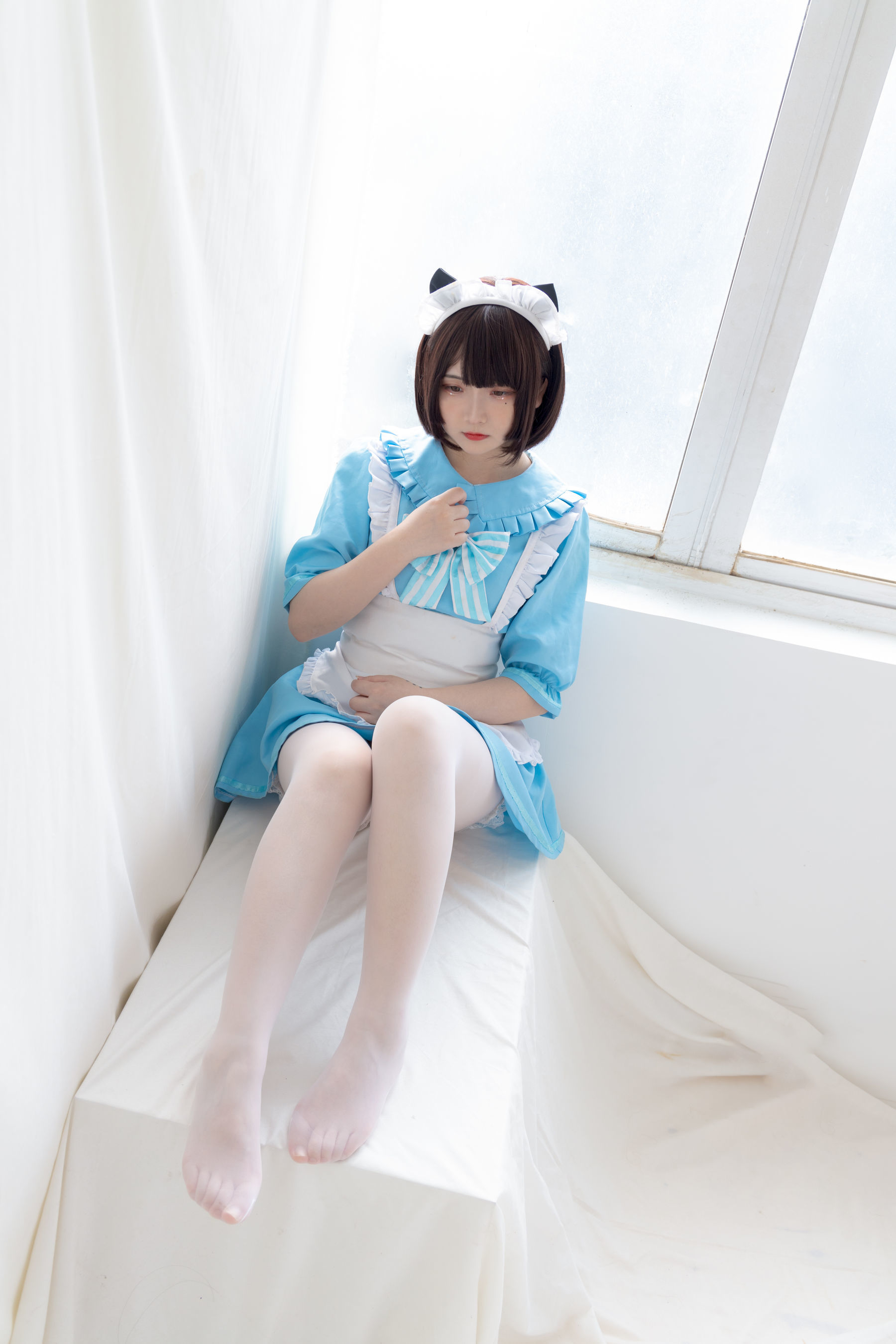  二次元美女古川kagura - 蓝色小猫女仆 第38张