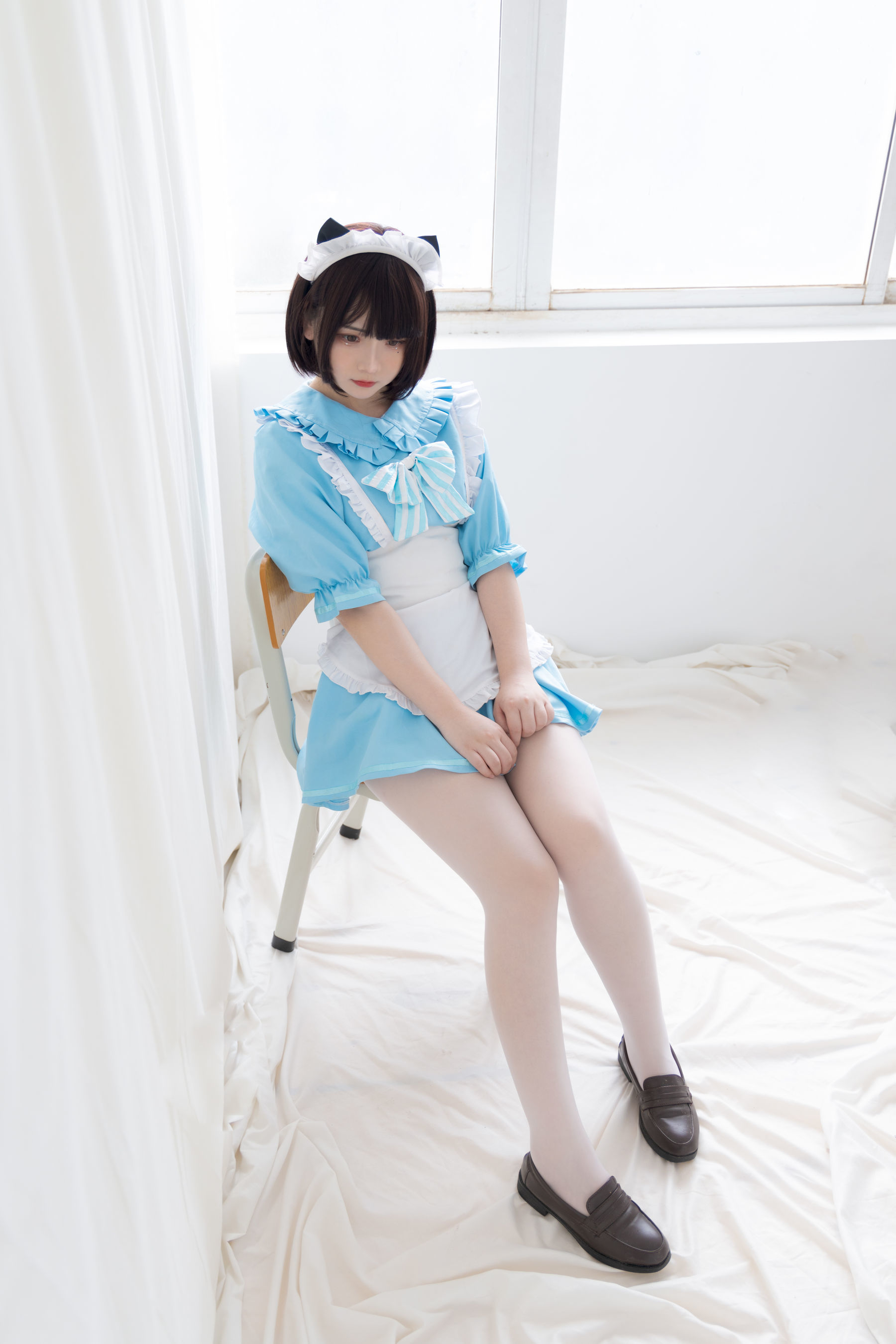  二次元美女古川kagura - 蓝色小猫女仆 第20张