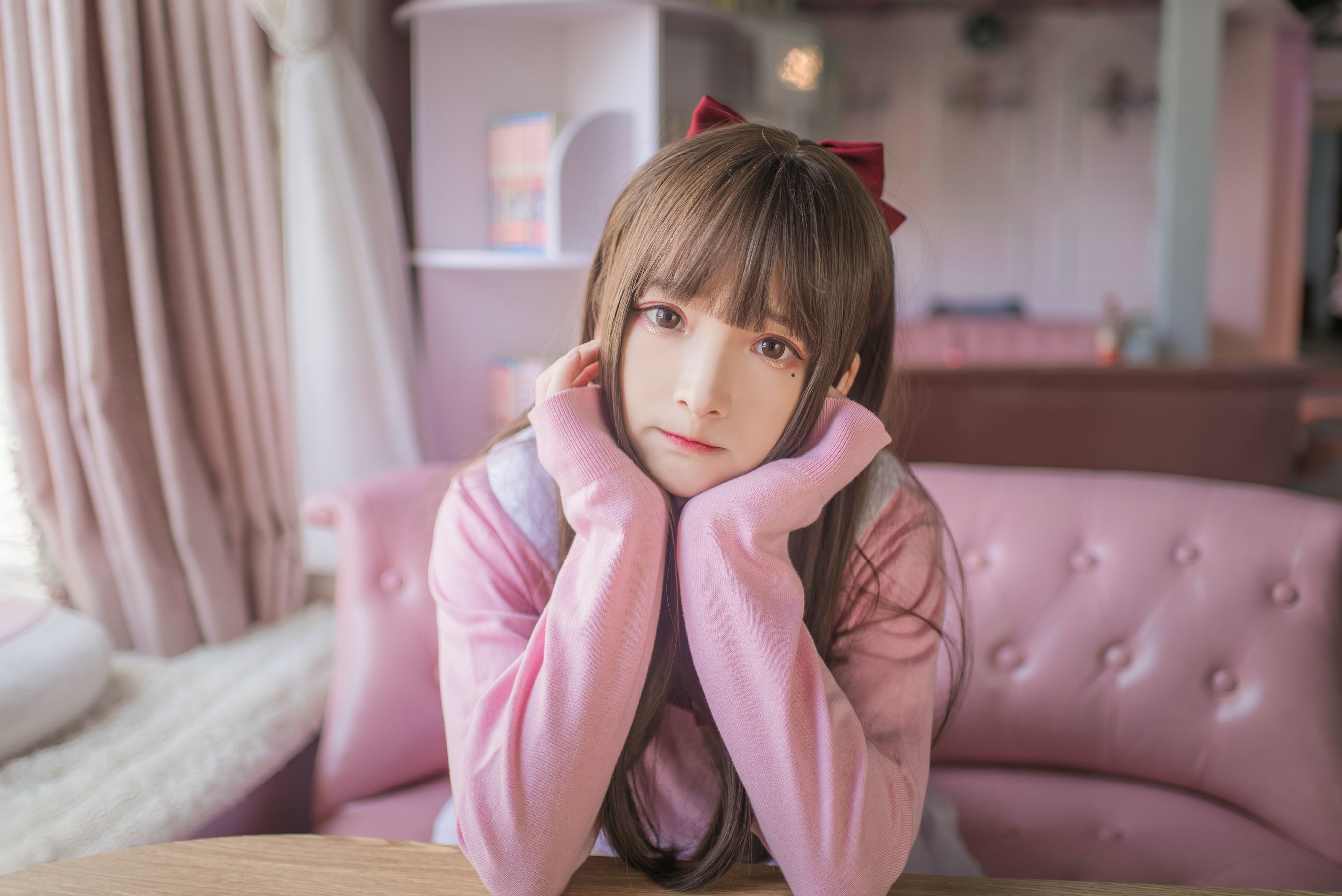  二次元美女古川kagura - 粉色JK 第1张