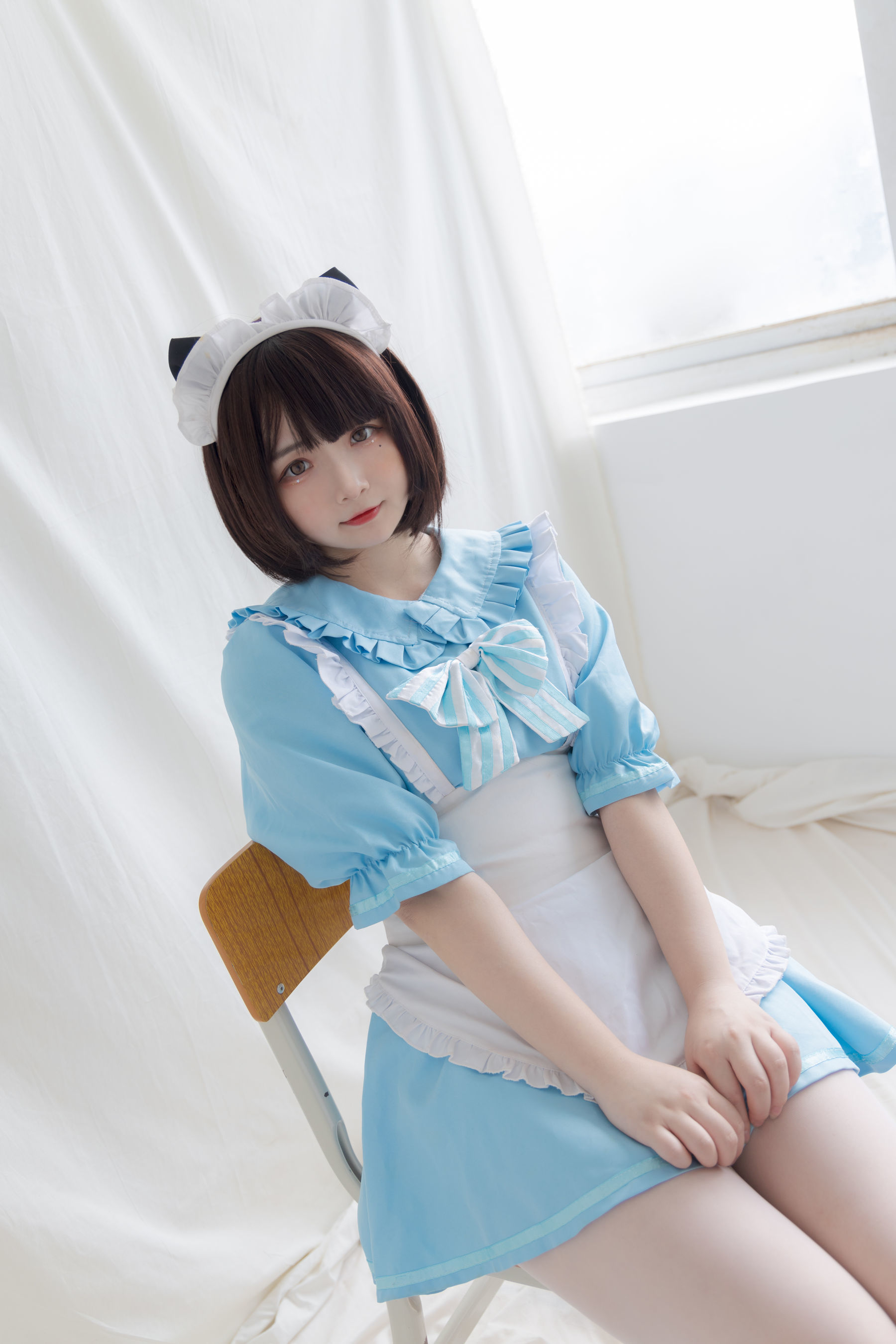  二次元美女古川kagura - 蓝色小猫女仆 第17张