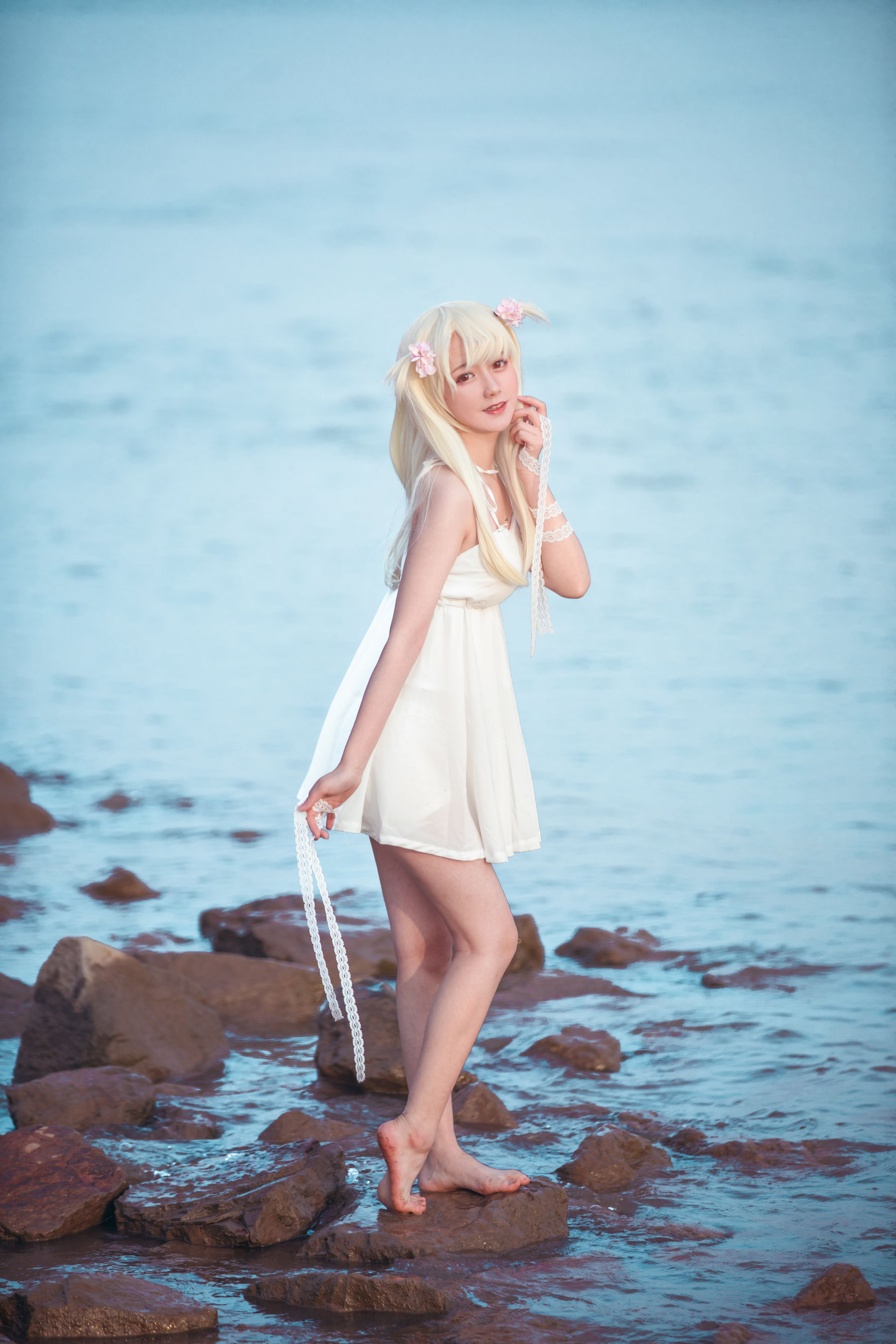  动漫博主弦音sic - 伊莉雅 白裙 第10张