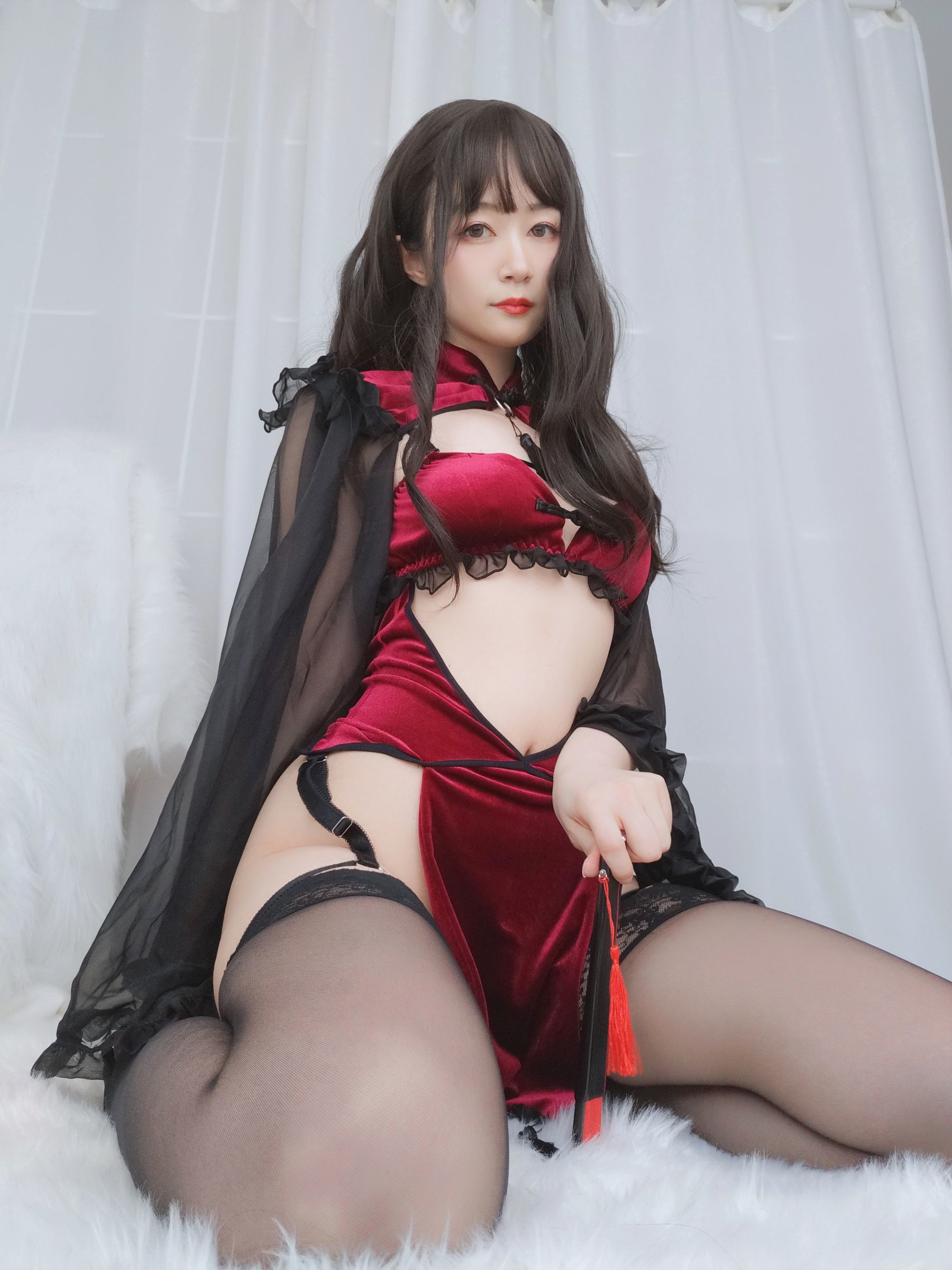  Coser小姐姐白银 - 红丝绒旗袍 第22张