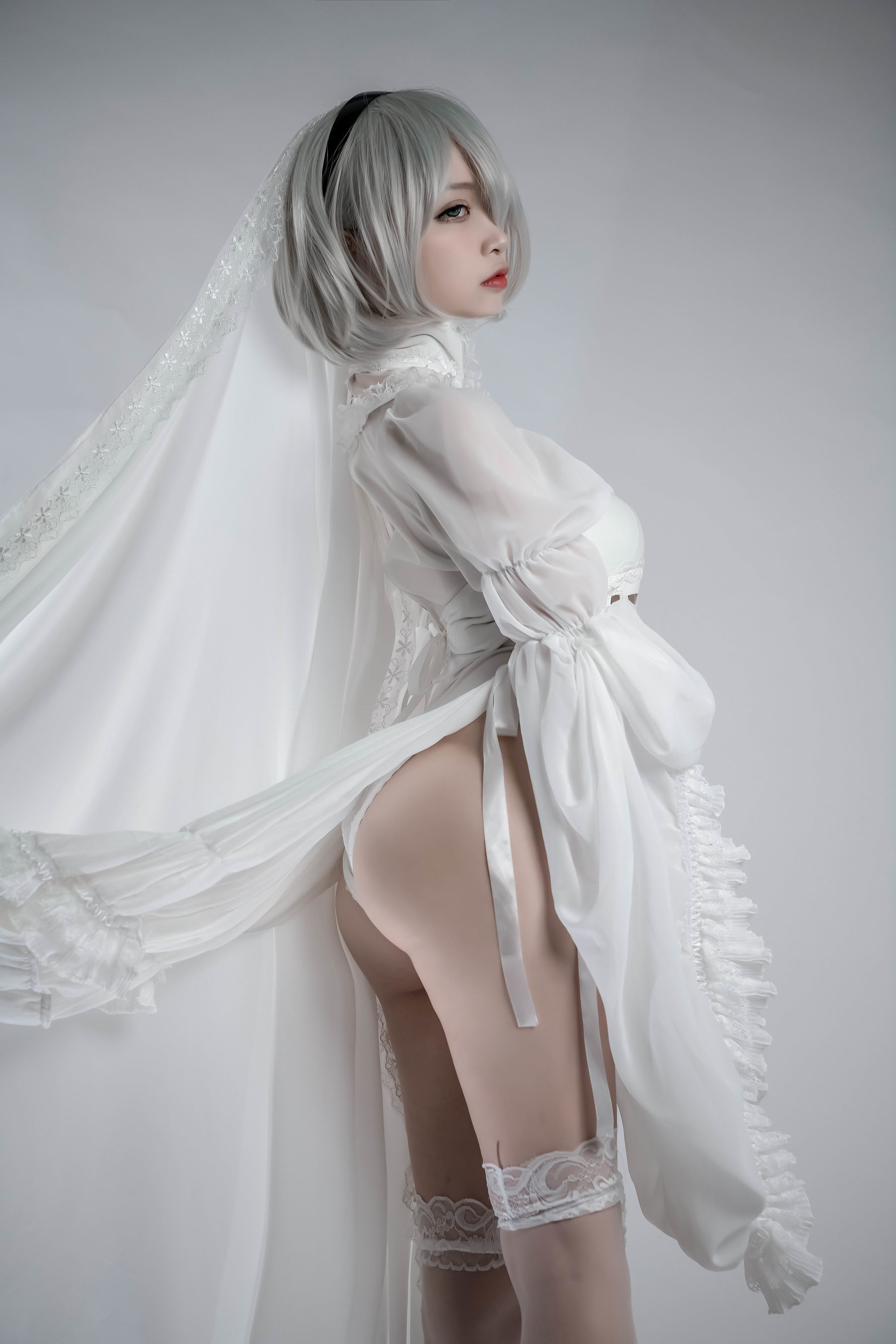  人气Coser二佐Nisa - 2B同人花嫁 第30张