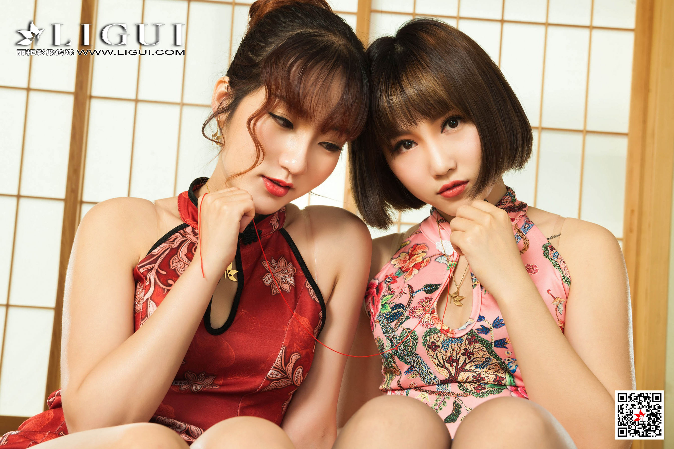 [丽柜Ligui] 网络丽人 Model 小爽&汐汐  第40张