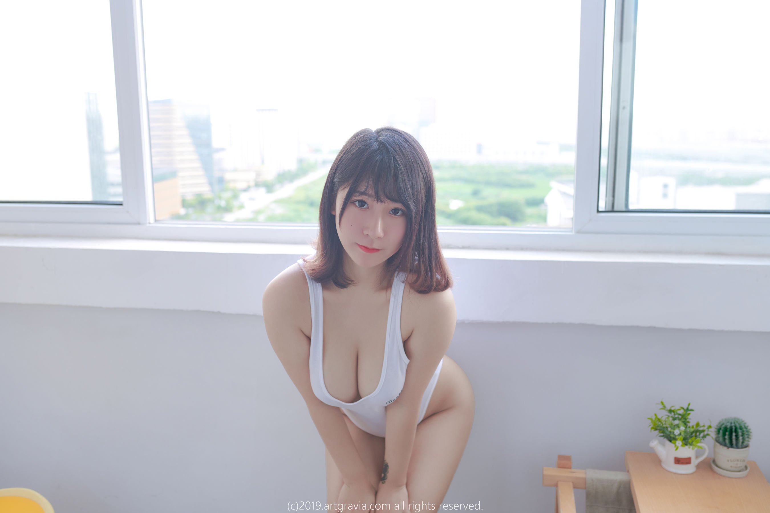 [ARTGRAVIA] 猫九酱Sakura 高叉连体衣&amp;齐逼小短裙  第18张