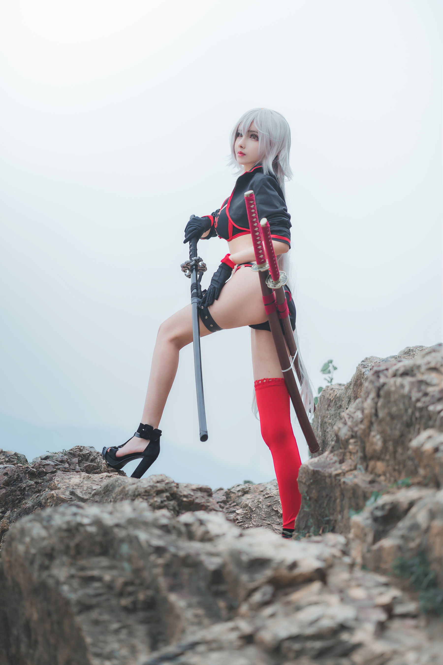 COS福利rioko凉凉子 泳装黑贞  第9张