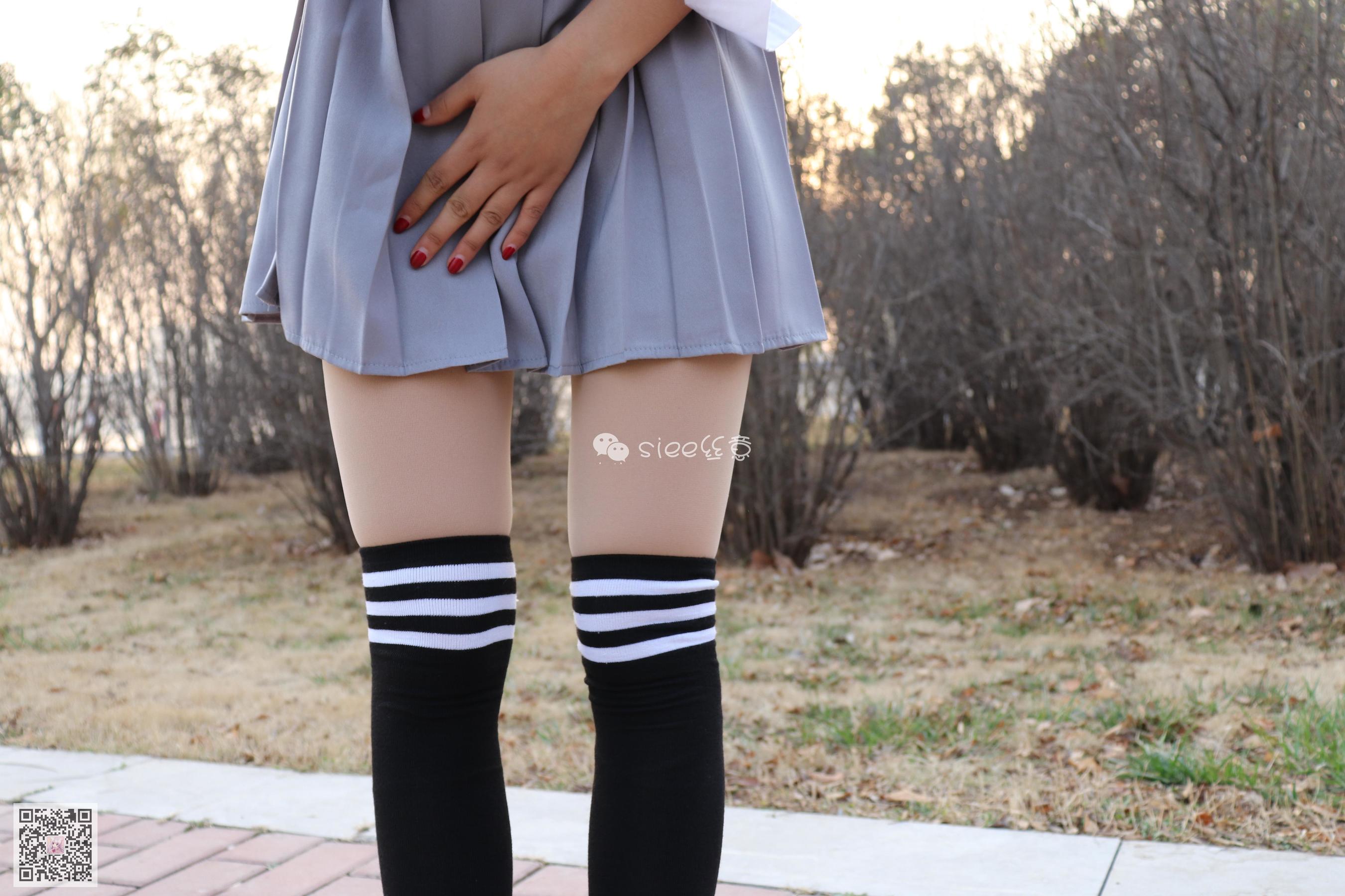 [丝意SIEE] No.060 安安《学生长筒袜》  第3张