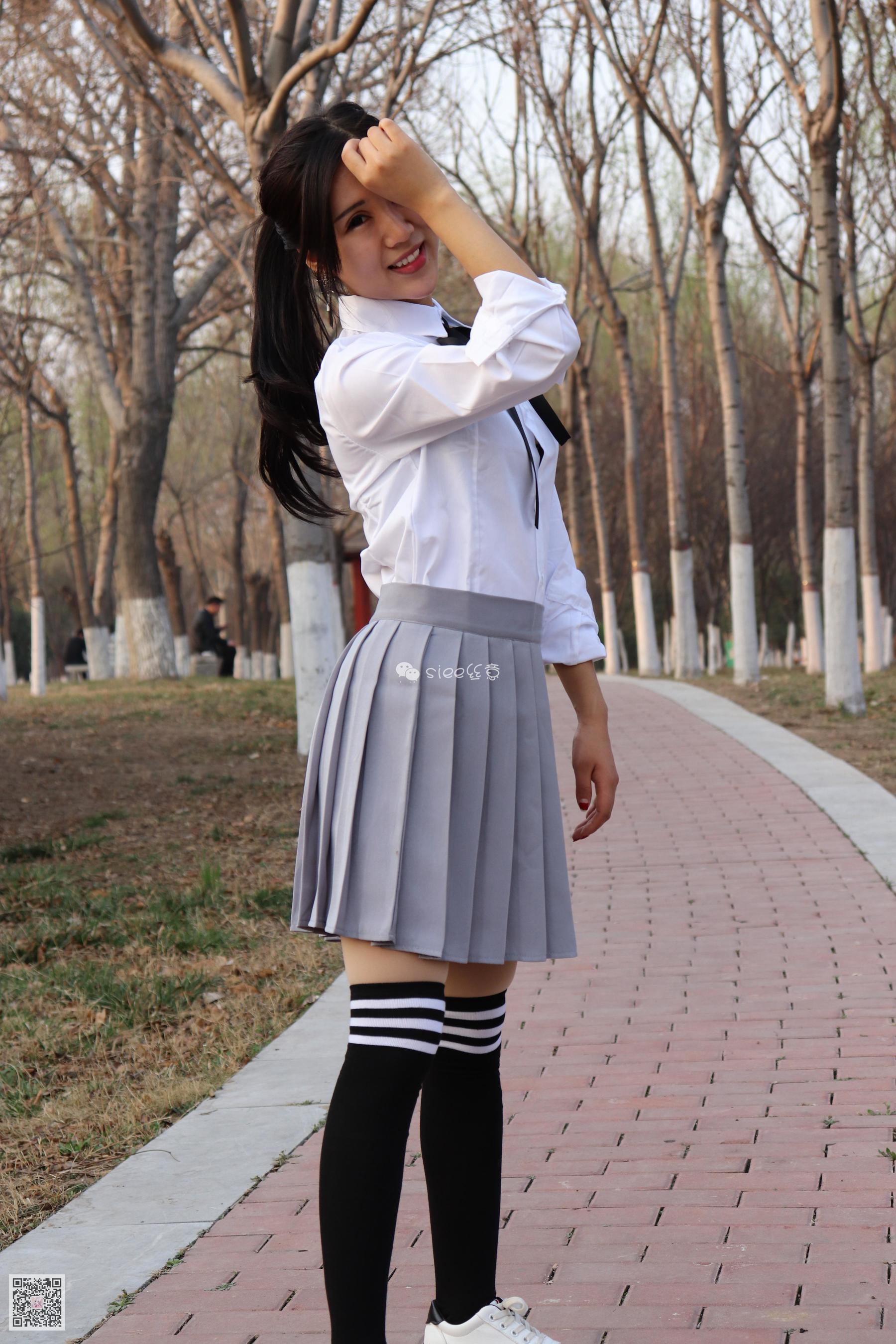 [丝意SIEE] No.060 安安《学生长筒袜》  第45张