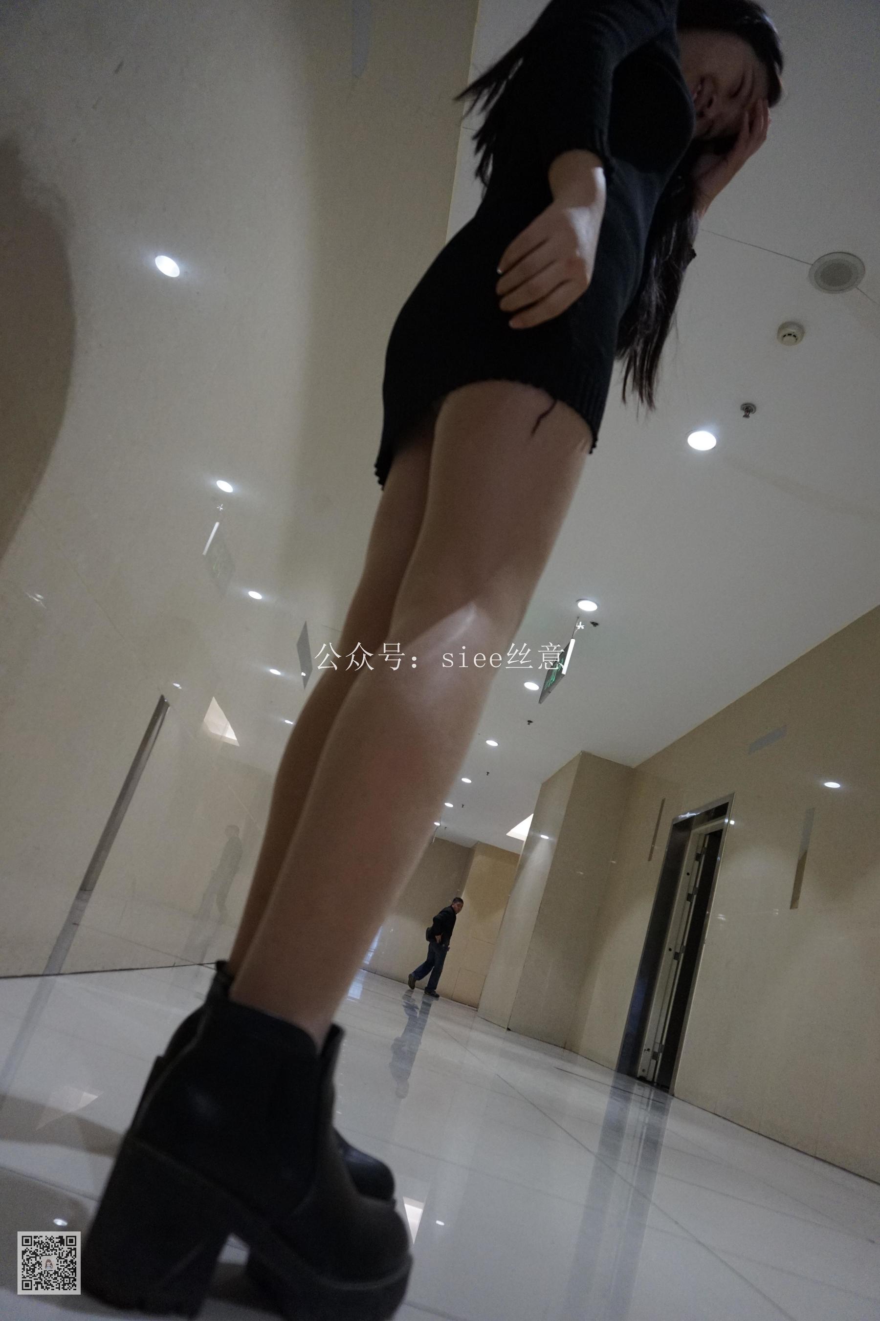 [丝意SIEE] 曦曦 黑色紧身裙配肉丝  第13张