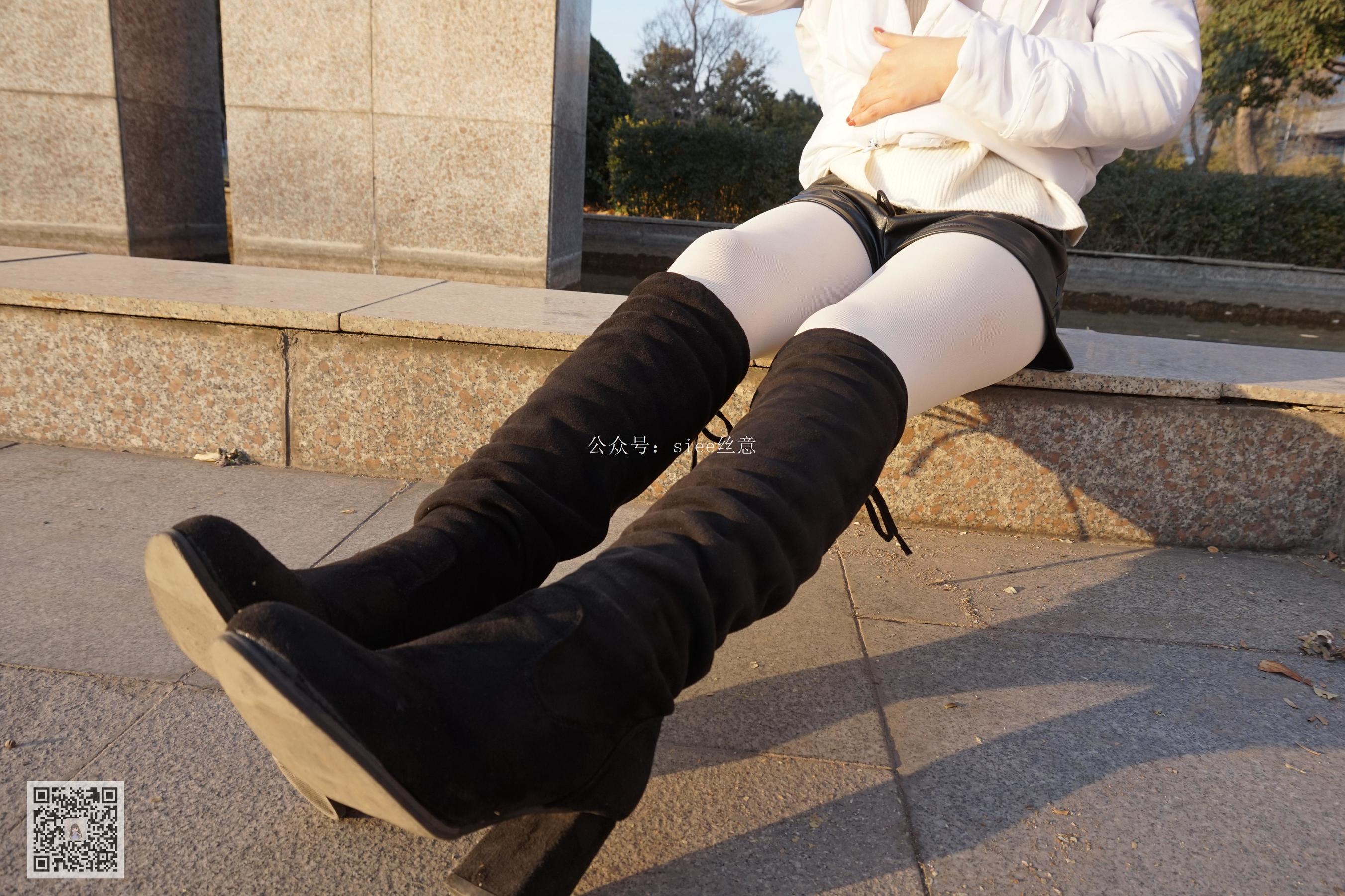 [丝意SIEE] 思思 白丝加长筒靴  第3张