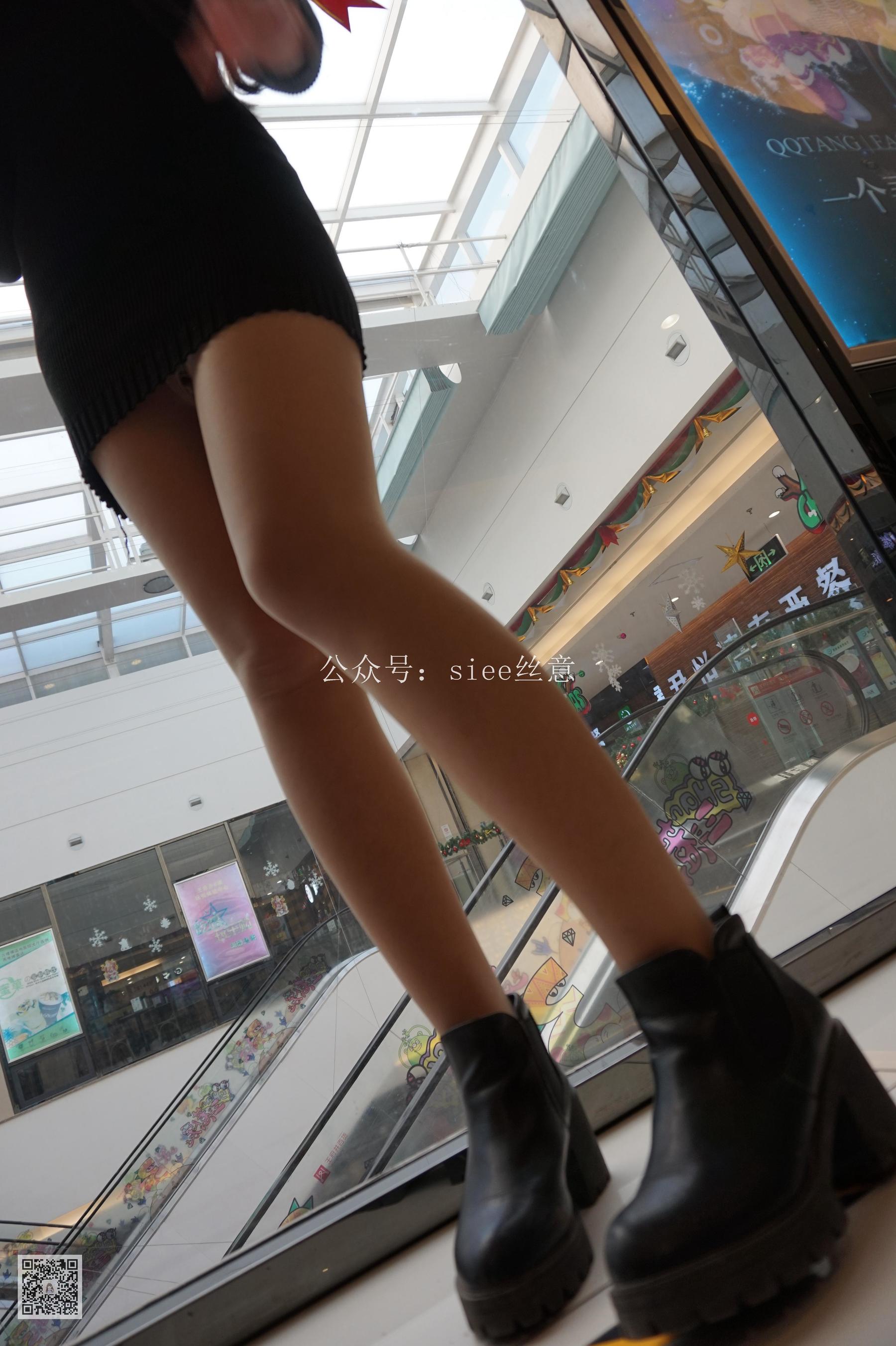 [丝意SIEE] 曦曦 黑色紧身裙配肉丝  第8张