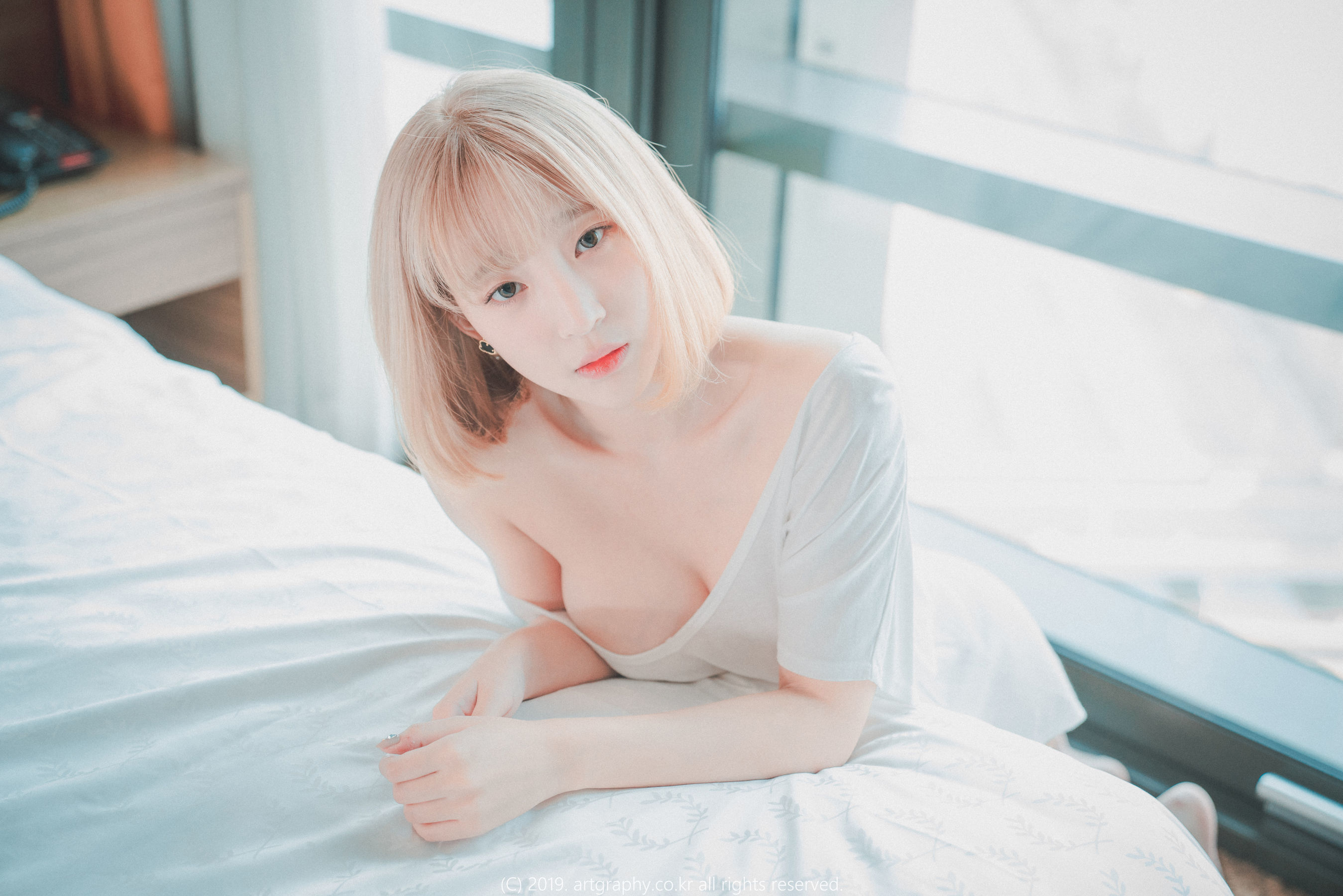 [ARTGRAVIA] VOL.062 巨乳少女姜仁卿 - 丁字裤 T恤衫 网袜兔女郎  第3张