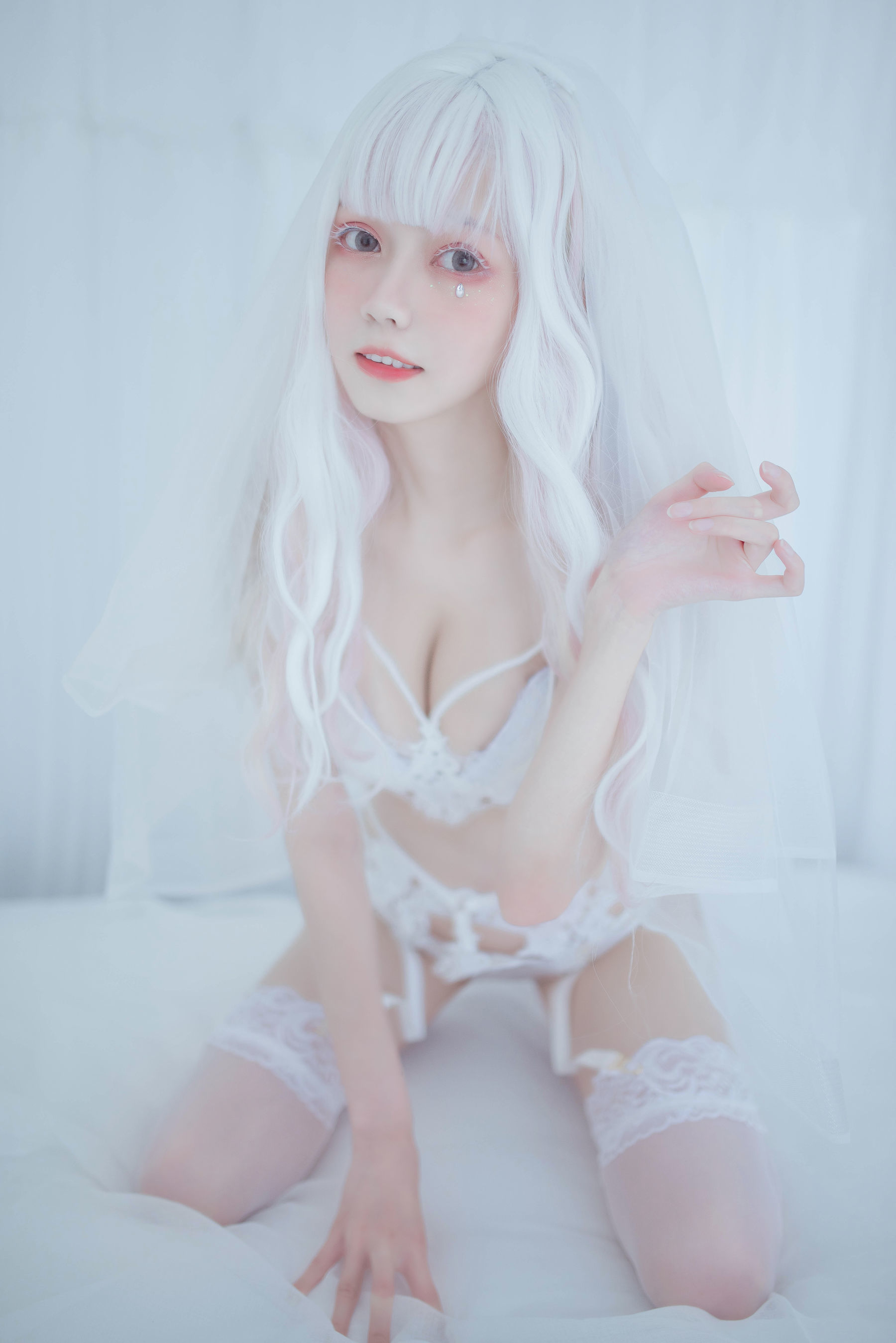 [萝莉COS] 小妖精你的负卿 - 白色蕾丝私房  第6张