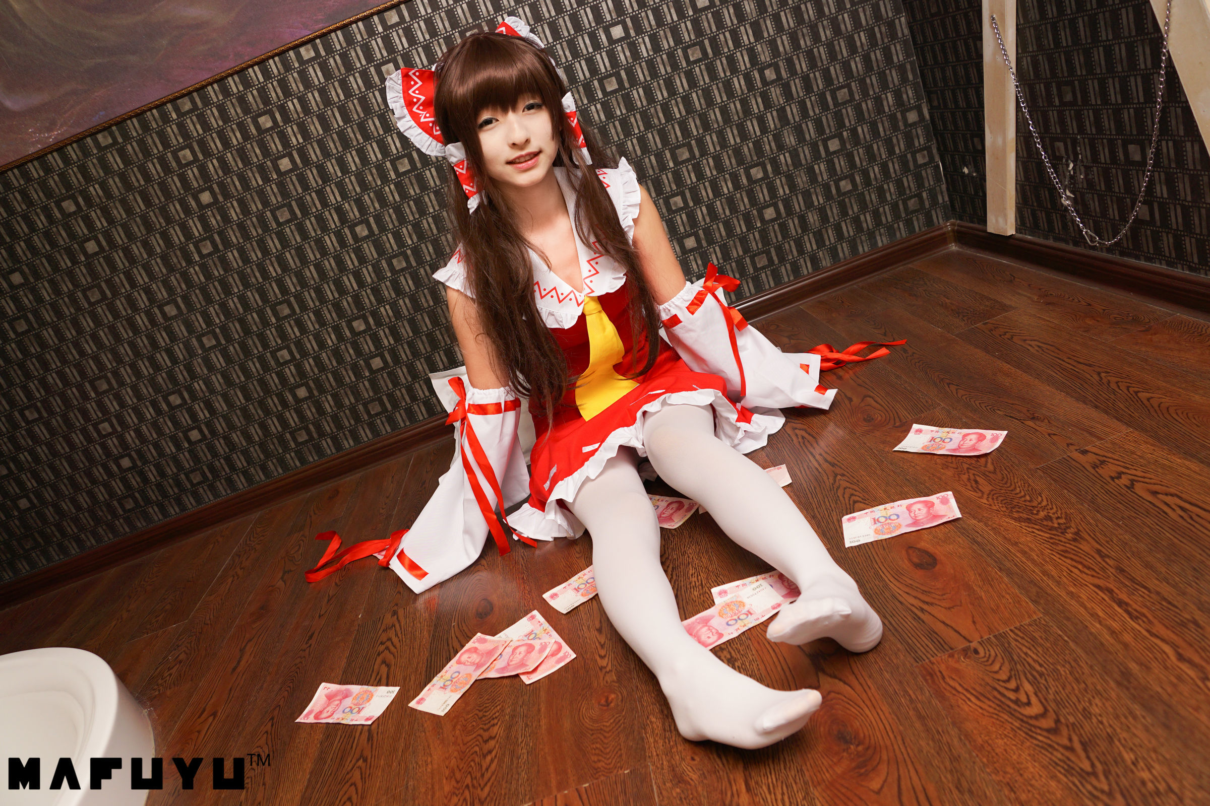  神楽板真冬 COS Reimu猫娘系列套图 第27张