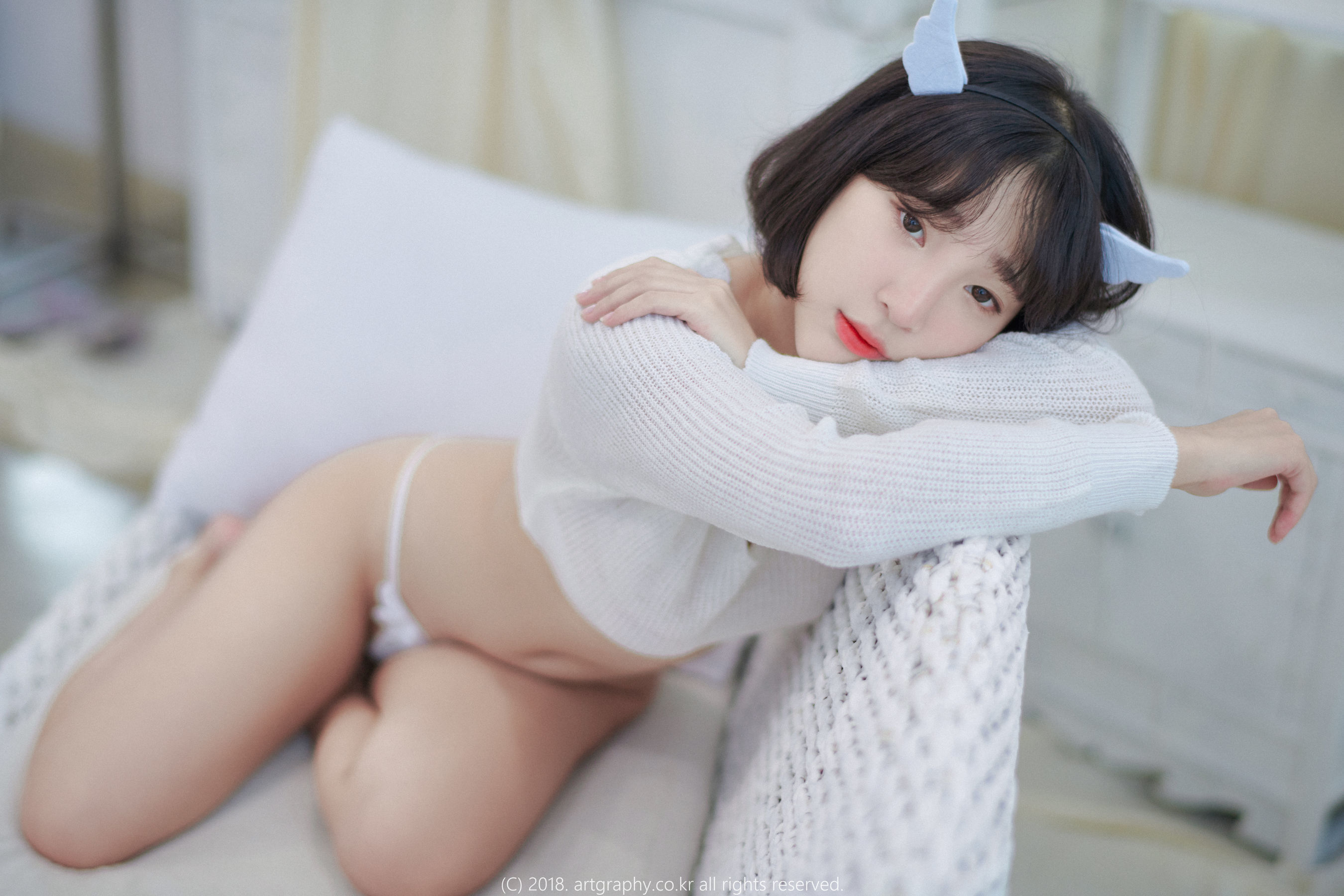 [ARTGRAVIA] VOL.039 巨乳少女姜仁卿 - 白猫少女 奶牛尤物  第6张