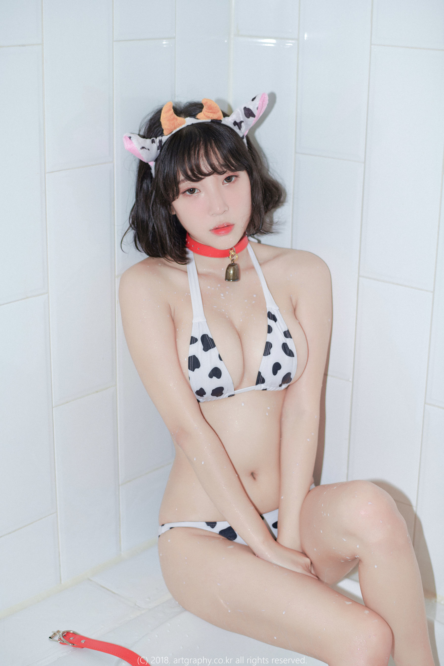 [ARTGRAVIA] VOL.039 巨乳少女姜仁卿 - 白猫少女 奶牛尤物  第10张