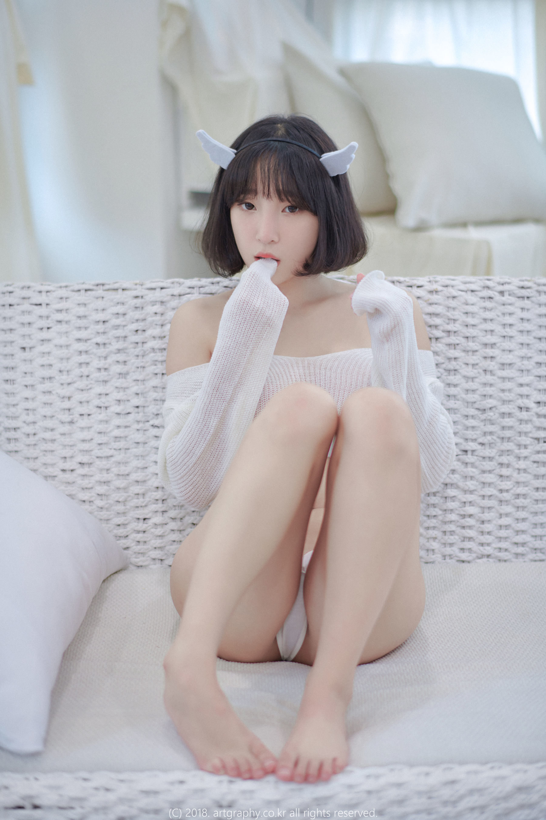 [ARTGRAVIA] VOL.039 巨乳少女姜仁卿 - 白猫少女 奶牛尤物  第6张