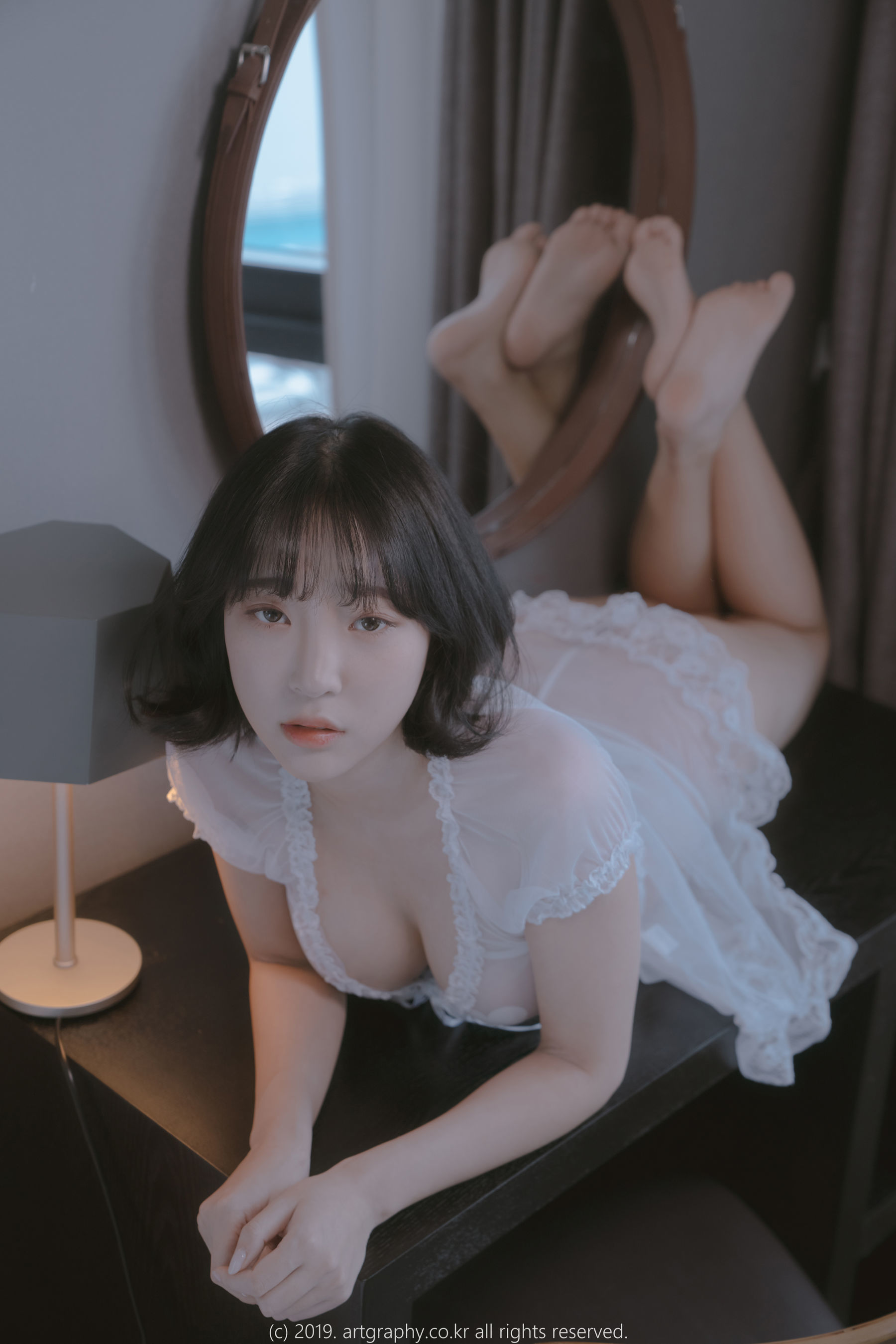 [ARTGRAVIA] VOL.069 巨乳少女姜仁卿 - 透视睡衣 古典红色睡袍  第11张