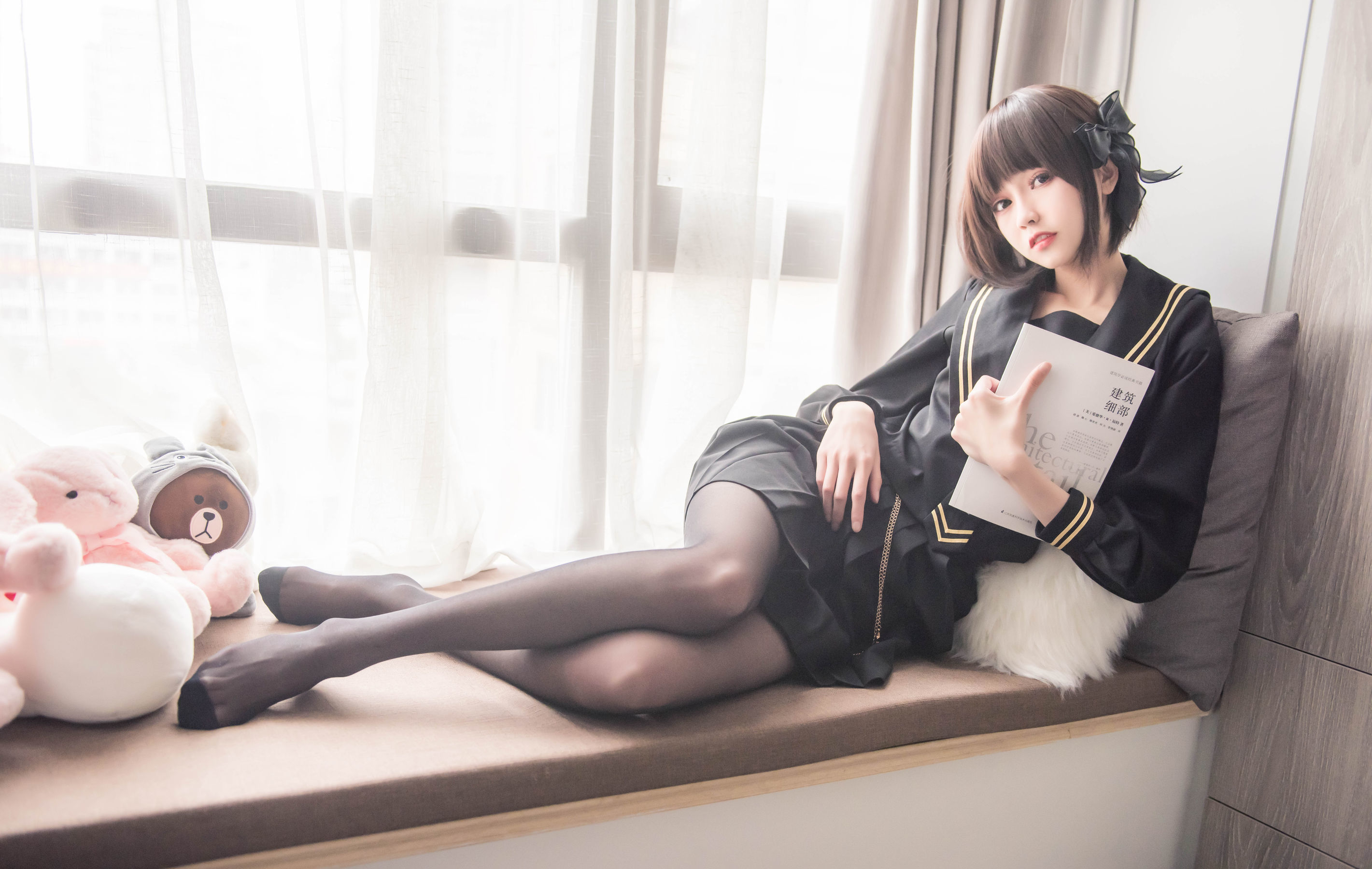 [萝莉COS] 小妖精你的负卿 - 窗台制服  第19张