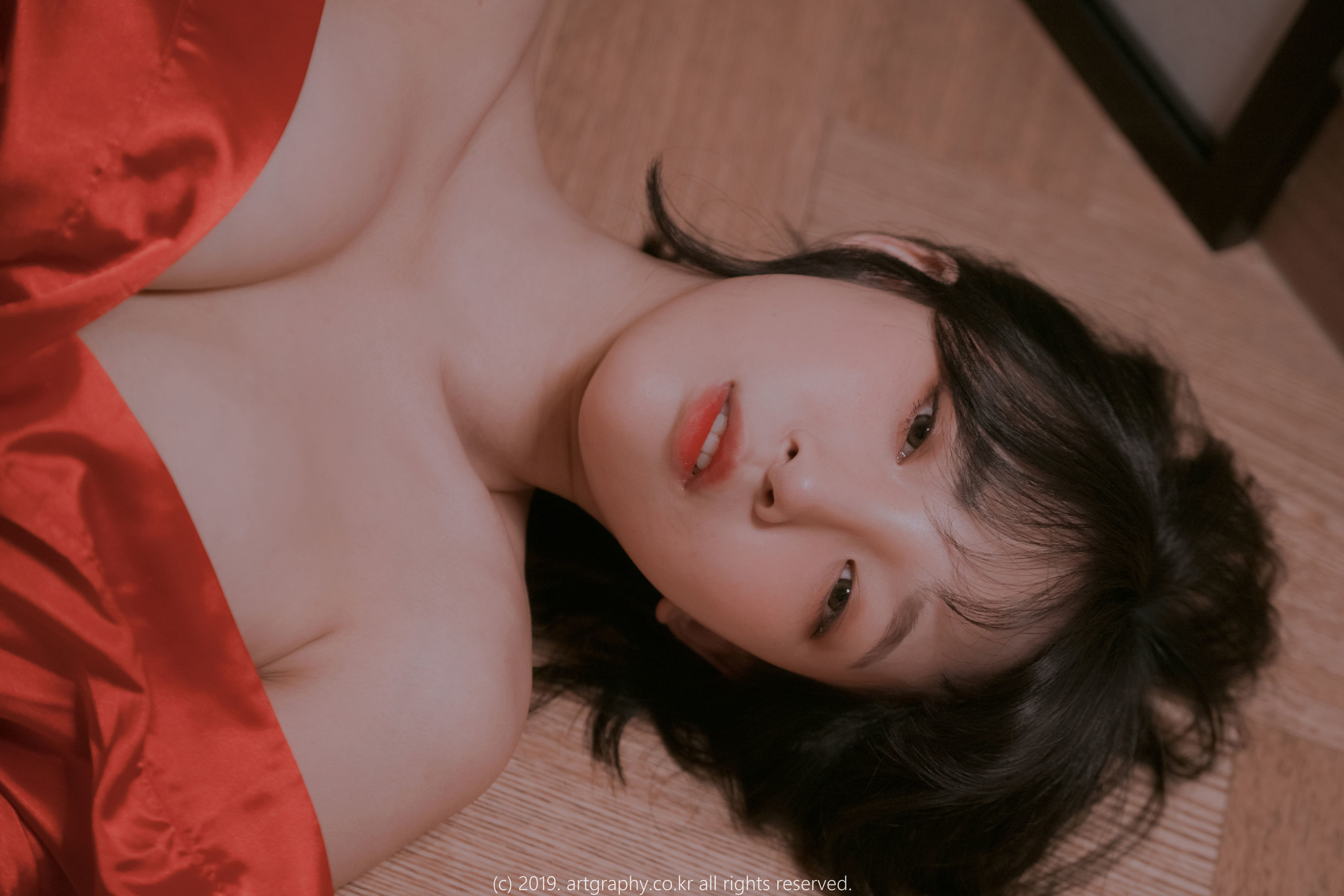[ARTGRAVIA] VOL.069 巨乳少女姜仁卿 - 透视睡衣 古典红色睡袍  第9张