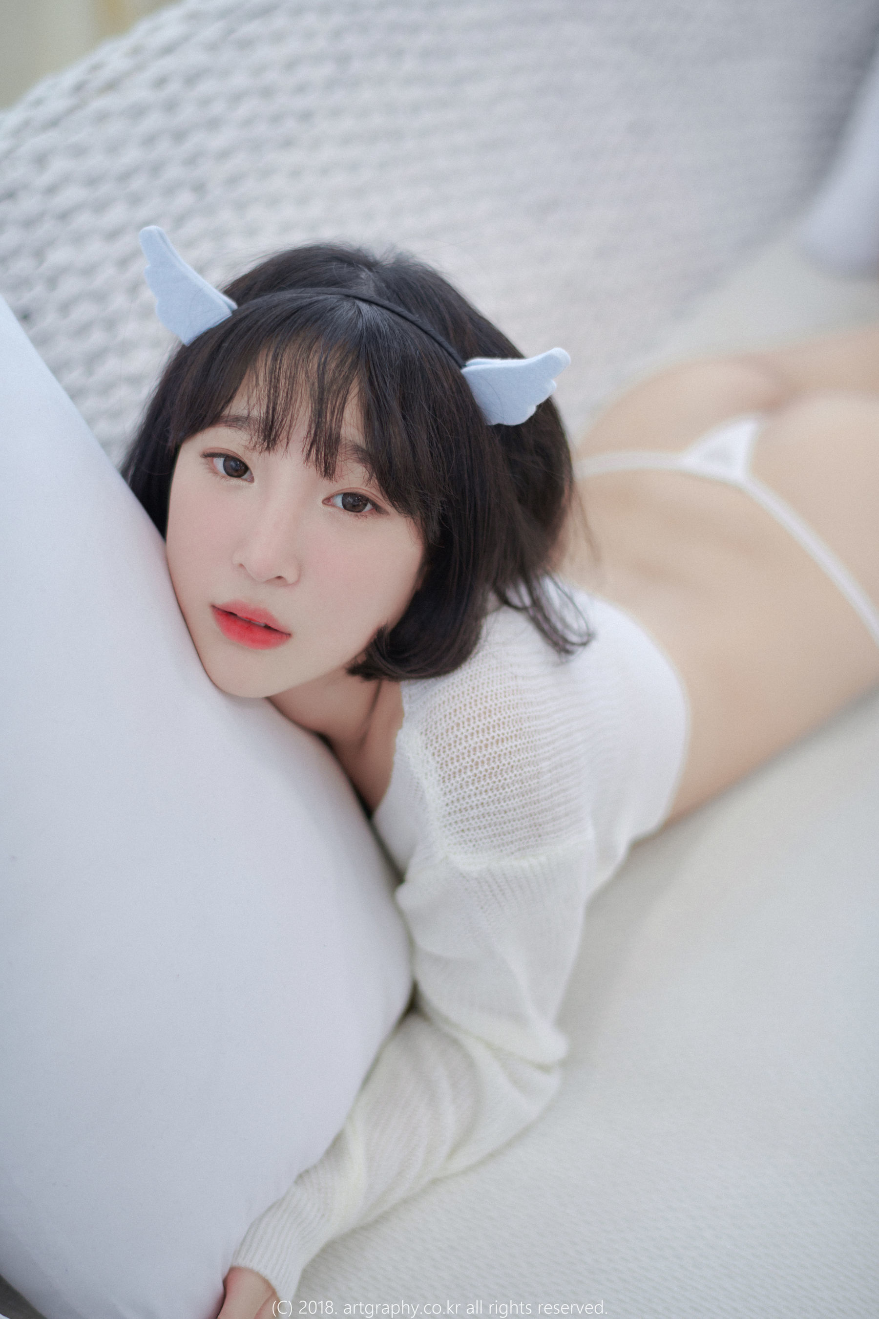 [ARTGRAVIA] VOL.039 巨乳少女姜仁卿 - 白猫少女 奶牛尤物  第4张