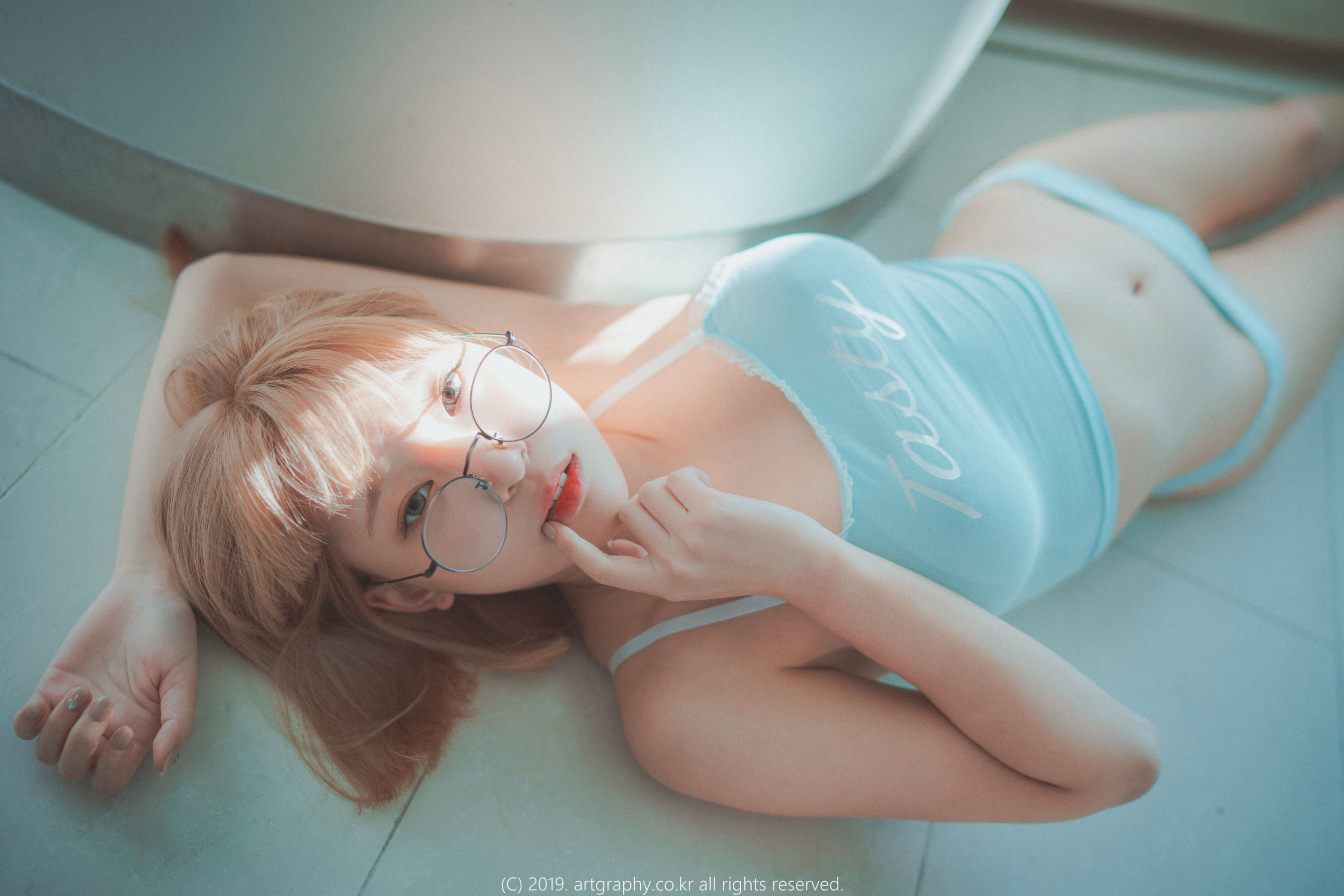 [ARTGRAVIA] VOL.056 巨乳少女姜仁卿 - 蕾丝内衣 吊带小背心  第11张