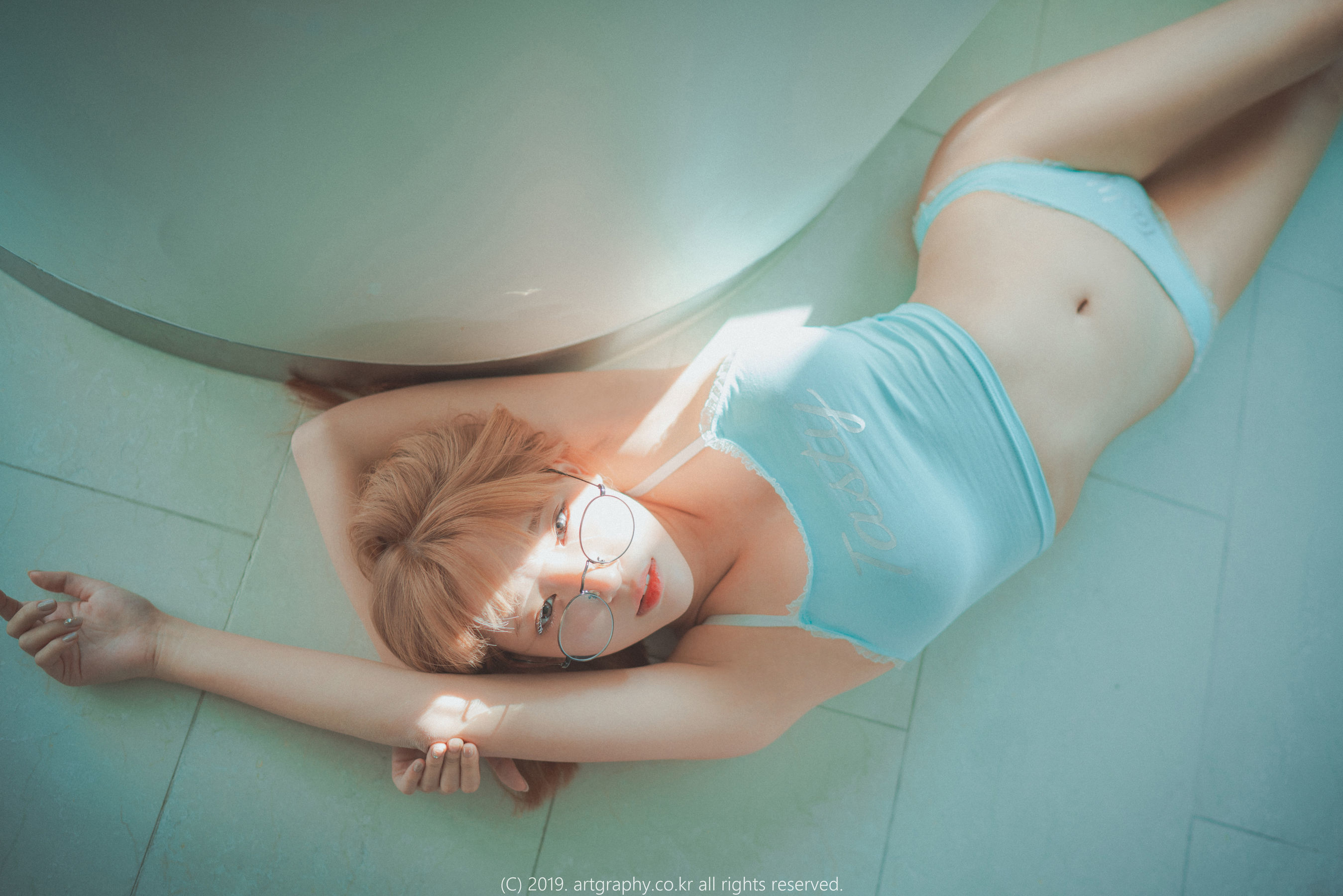 [ARTGRAVIA] VOL.056 巨乳少女姜仁卿 - 蕾丝内衣 吊带小背心  第11张