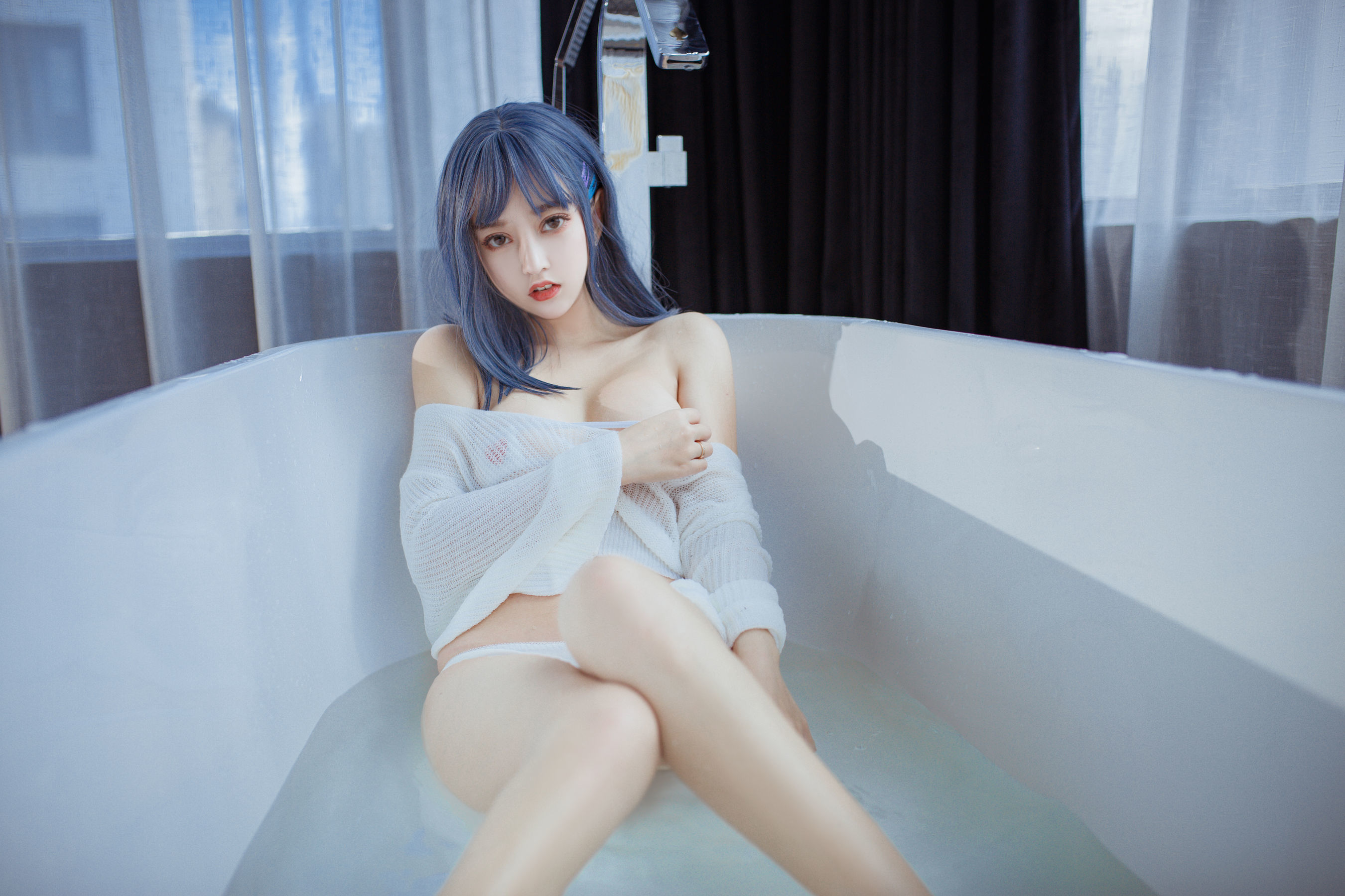[萝莉COS] 斗鱼米线线sama - 浴缸  第12张