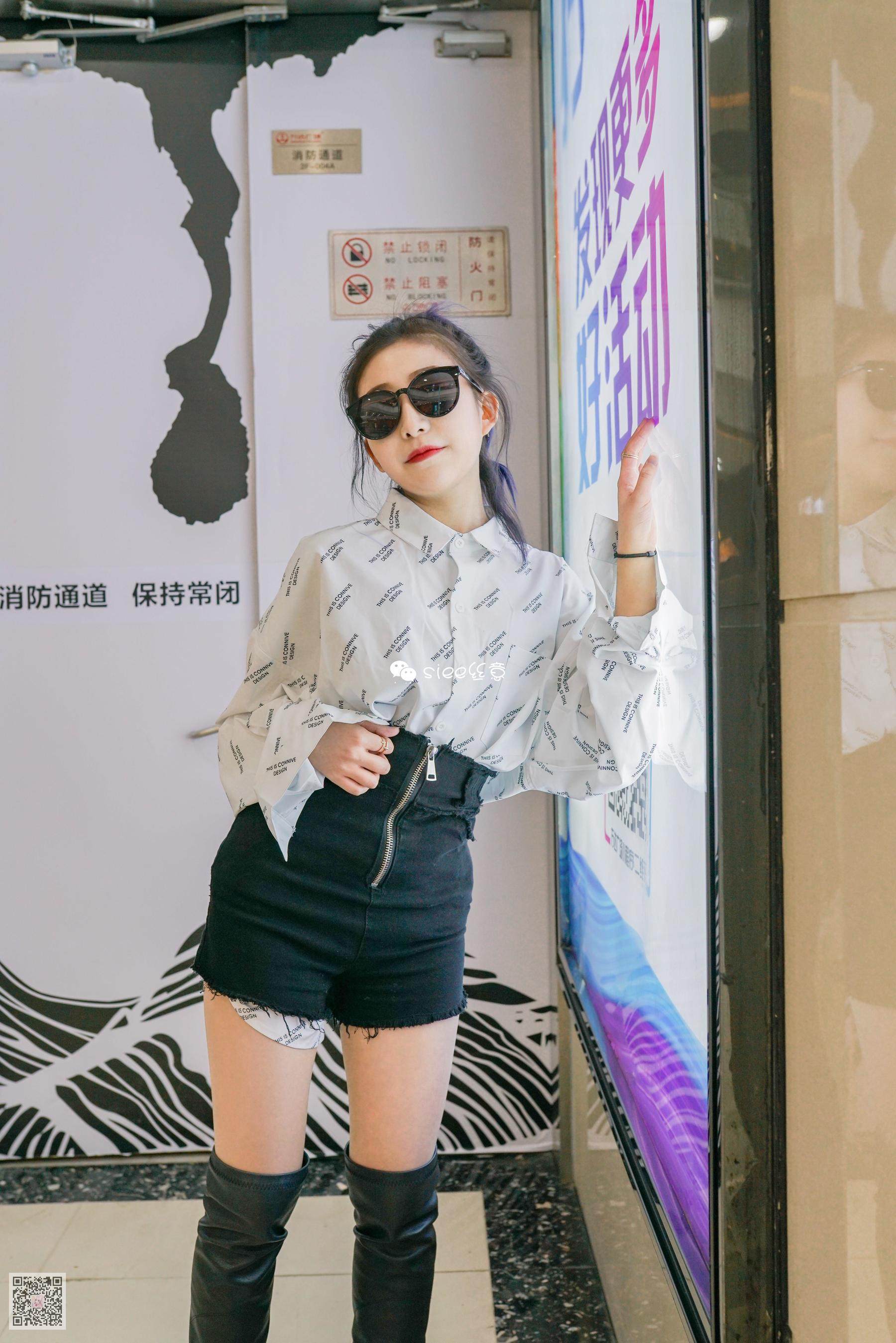 [丝意SIEE] 婷婷 长筒靴配肤色絲，小性感  第9张