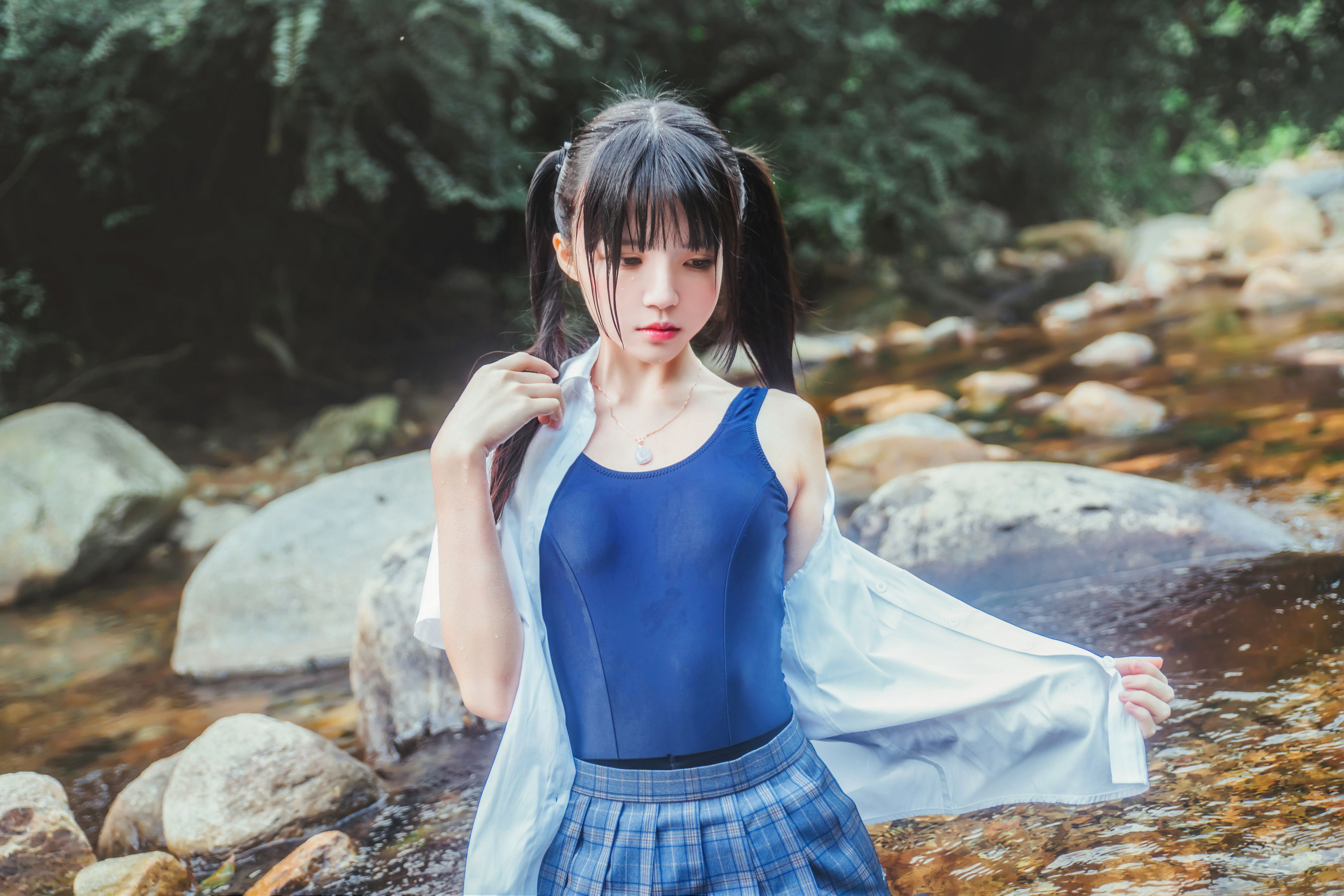  桜桃喵《校服少女COSPLAY湿身系列》 第40张