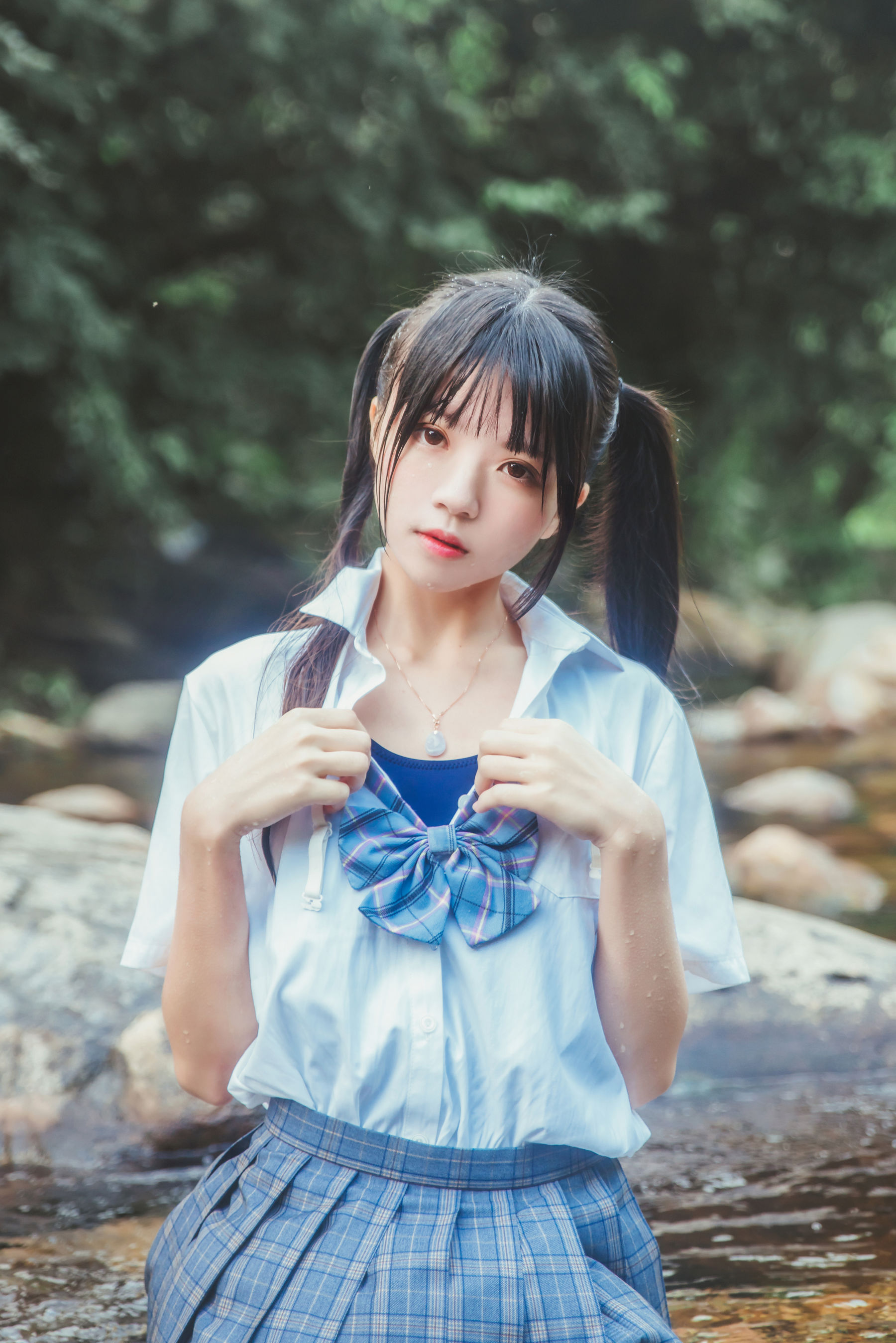  桜桃喵《校服少女COSPLAY湿身系列》 第39张